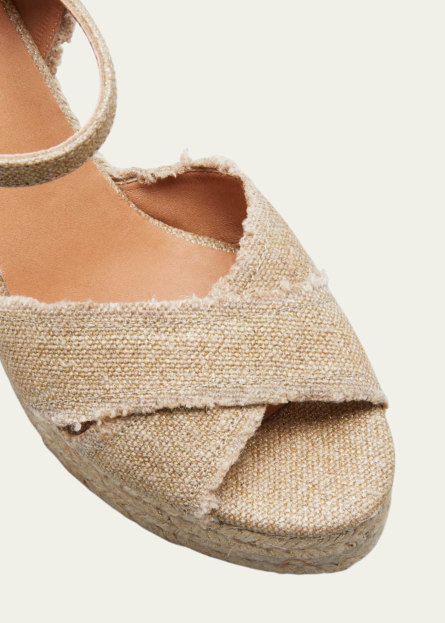 Castaner Bromelia 100mm Frayed Wedge Espadrilles Image 5 of 5
