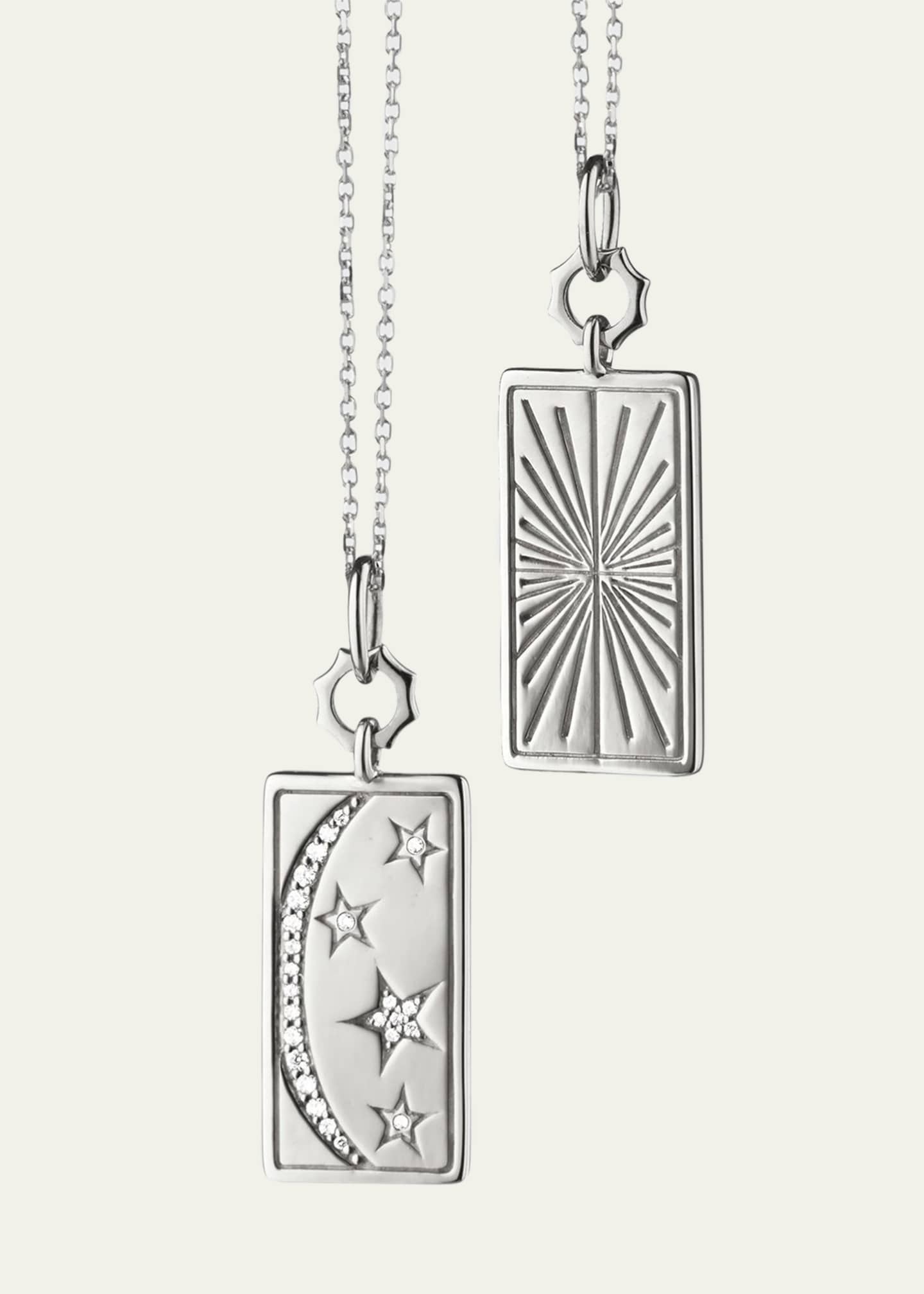 Monica Rich Kosann Sterling Silver "My Sun Moon Stars" Charm Necklace