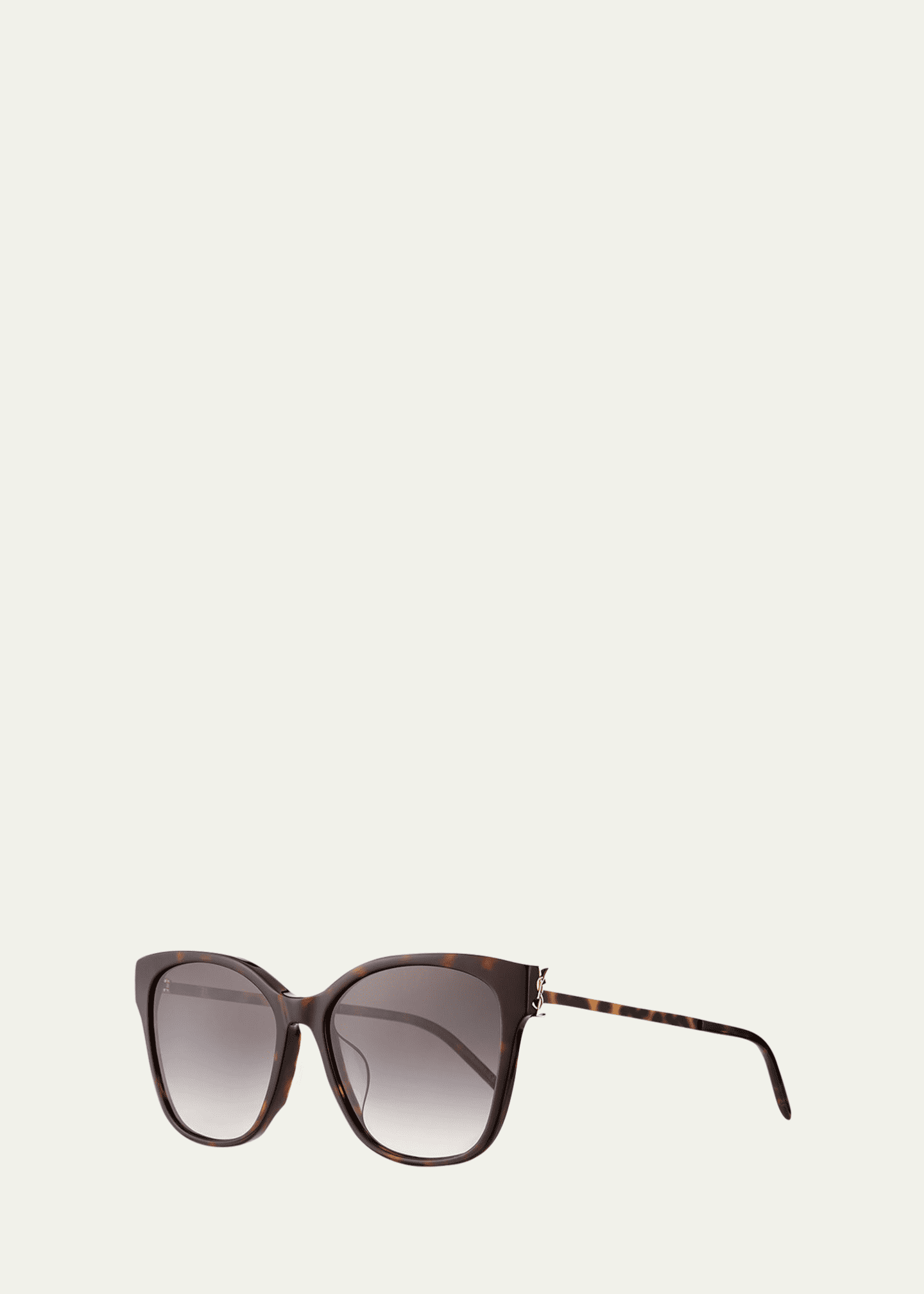 Saint Laurent Square Acetate & Metal Sunglasses Image 2 of 3