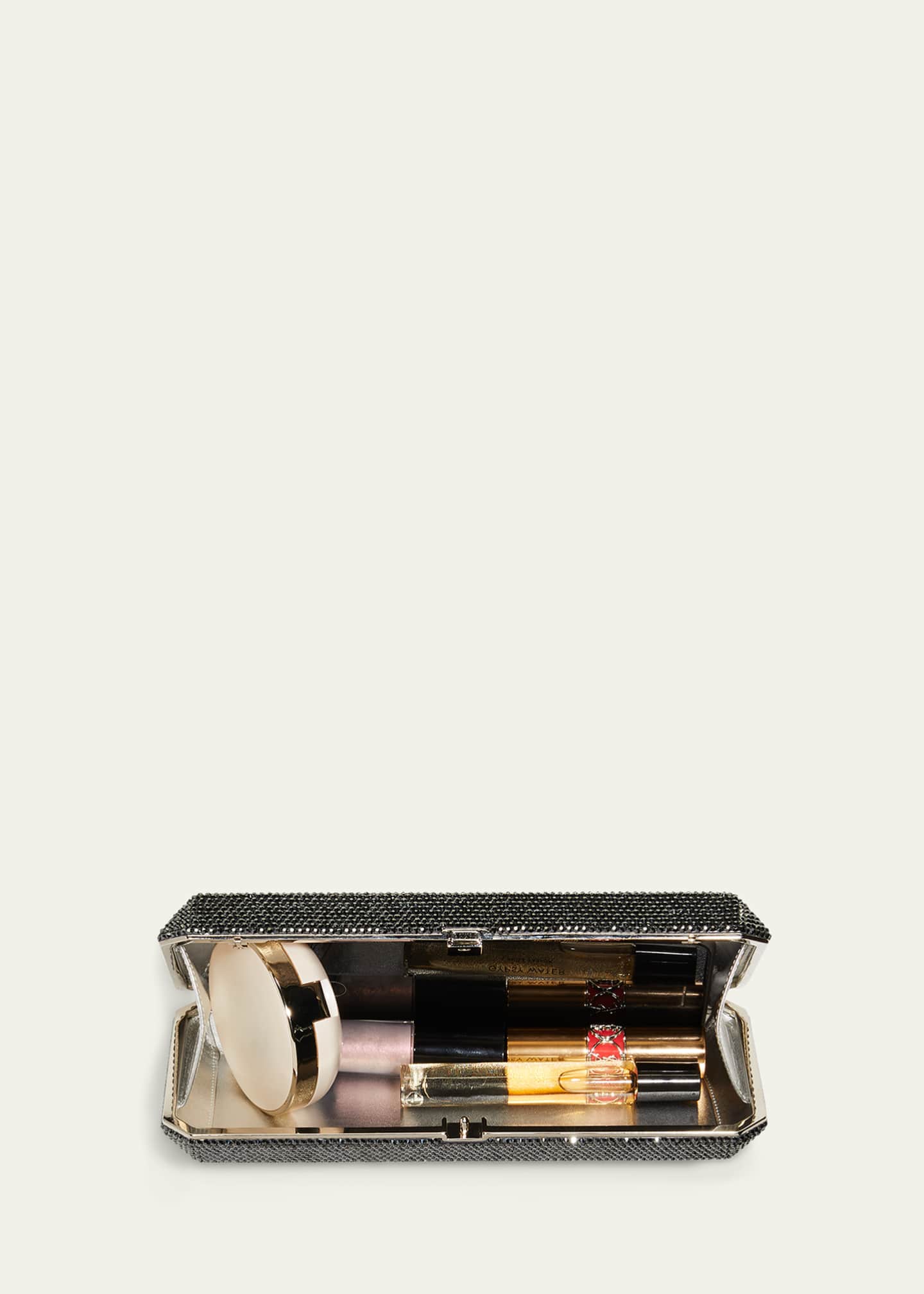 Judith Leiber Couture Slim Rectangle Fullbead Clutch Bag Image 5 of 5