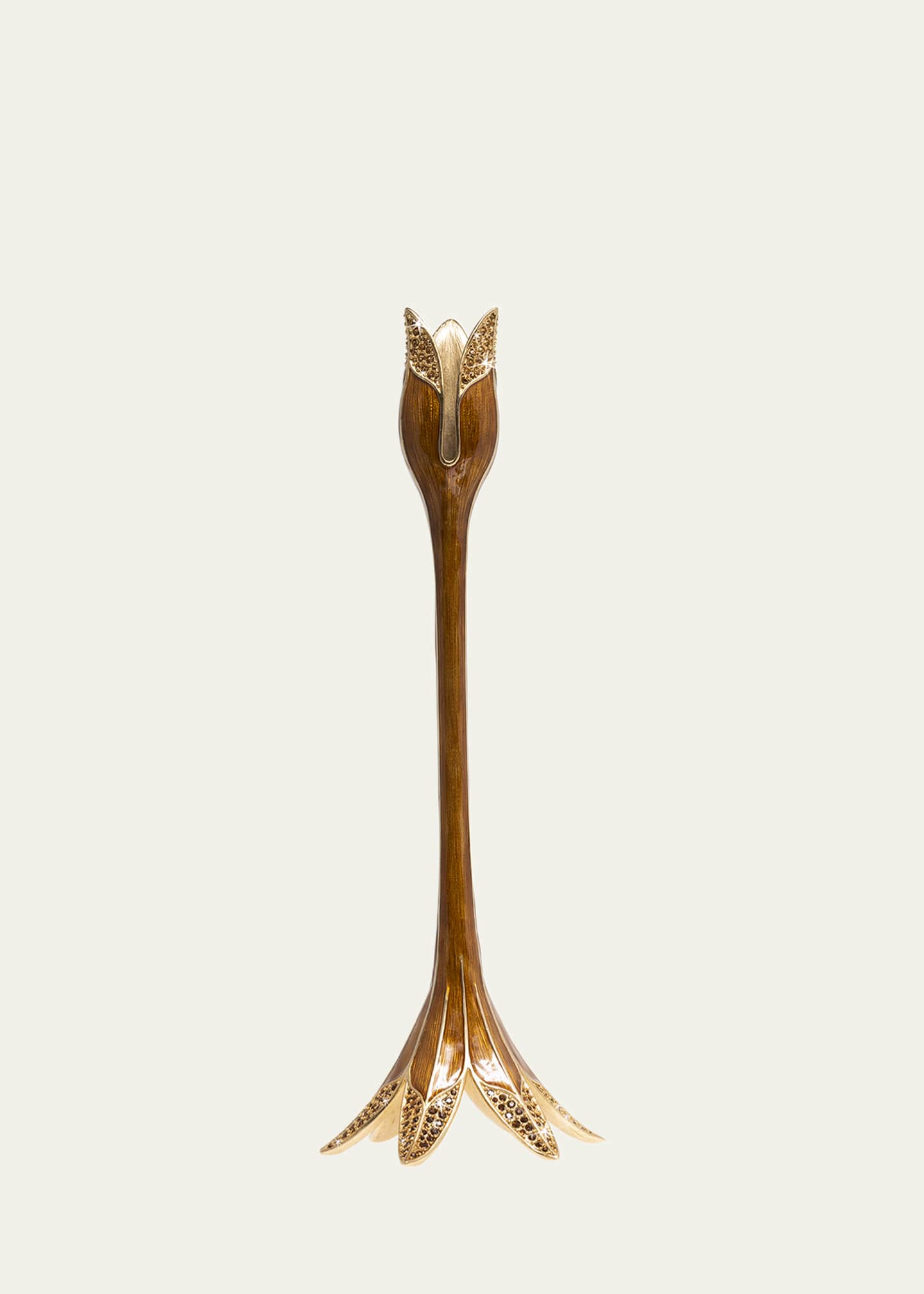 Jay Strongwater Tulip Tall Candlestick Holder Image 1 of 2