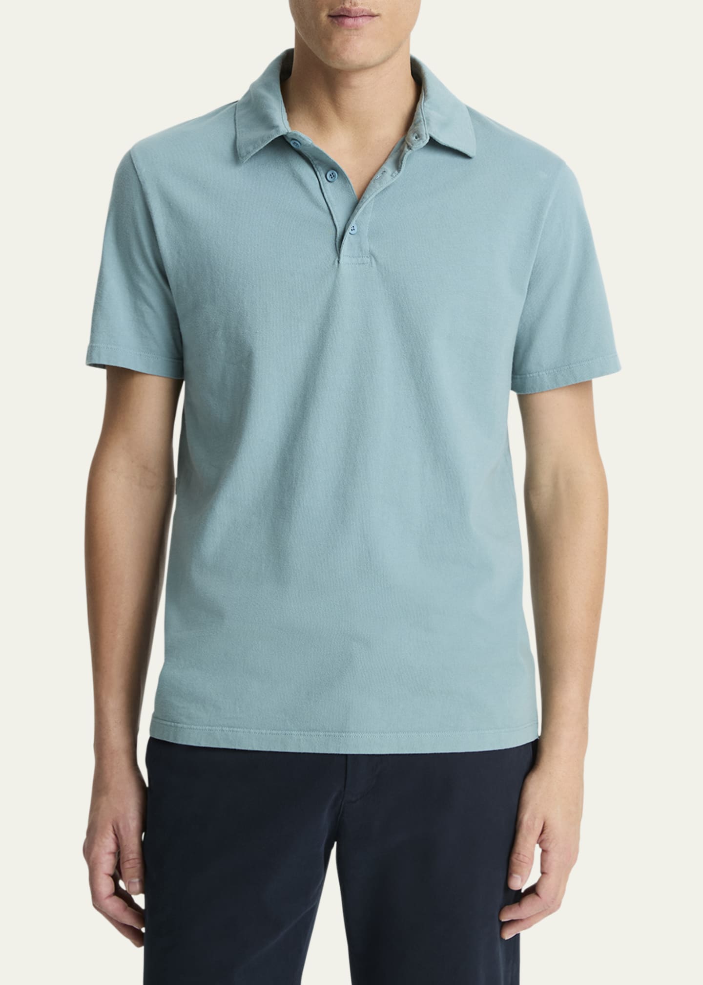 Vince Men's Garment-Dyed Polo Shirt - Bergdorf Goodman