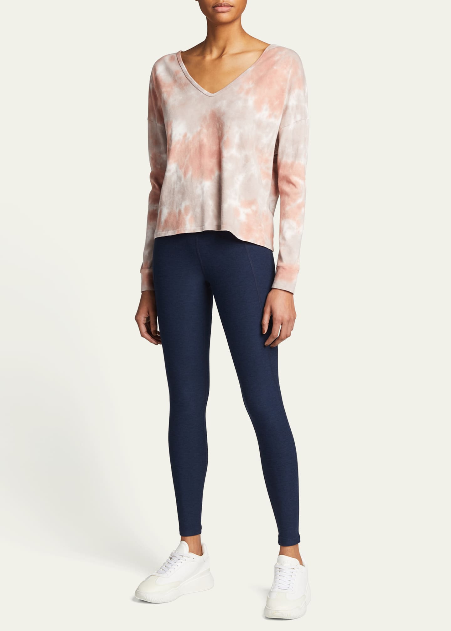 Beyond Yoga Out Of Pocket Space Dye High-Waist Mid Leggings Image 2 of 5