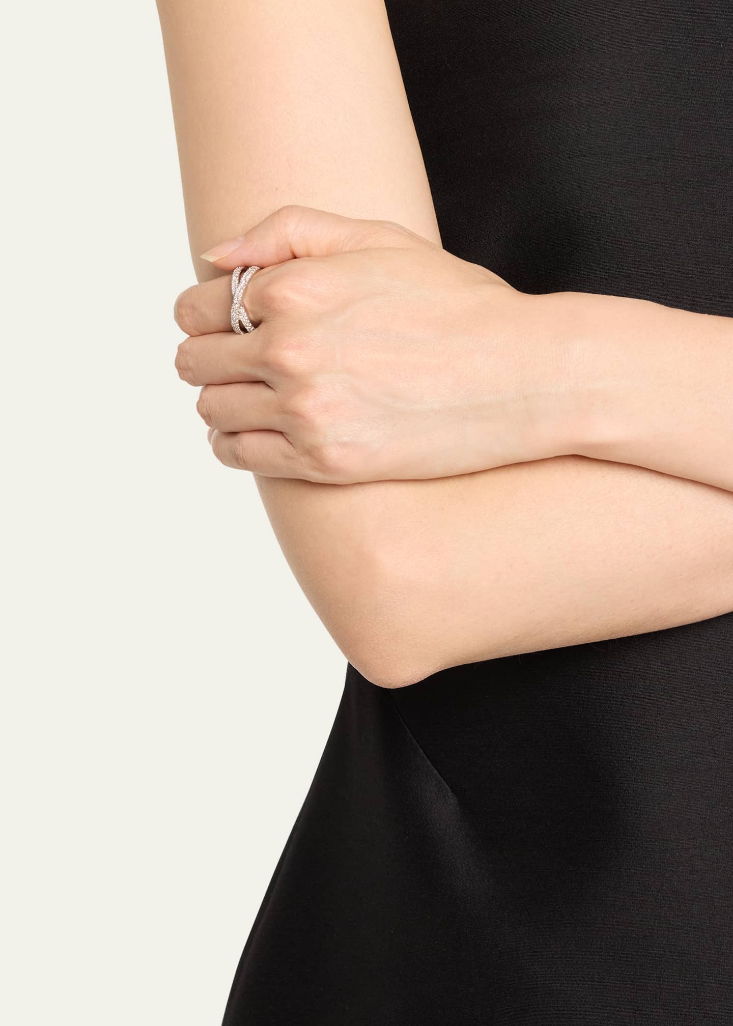 Lana 14k Flawless Diamond Vanity Crisscross Ring Image 2 of 4