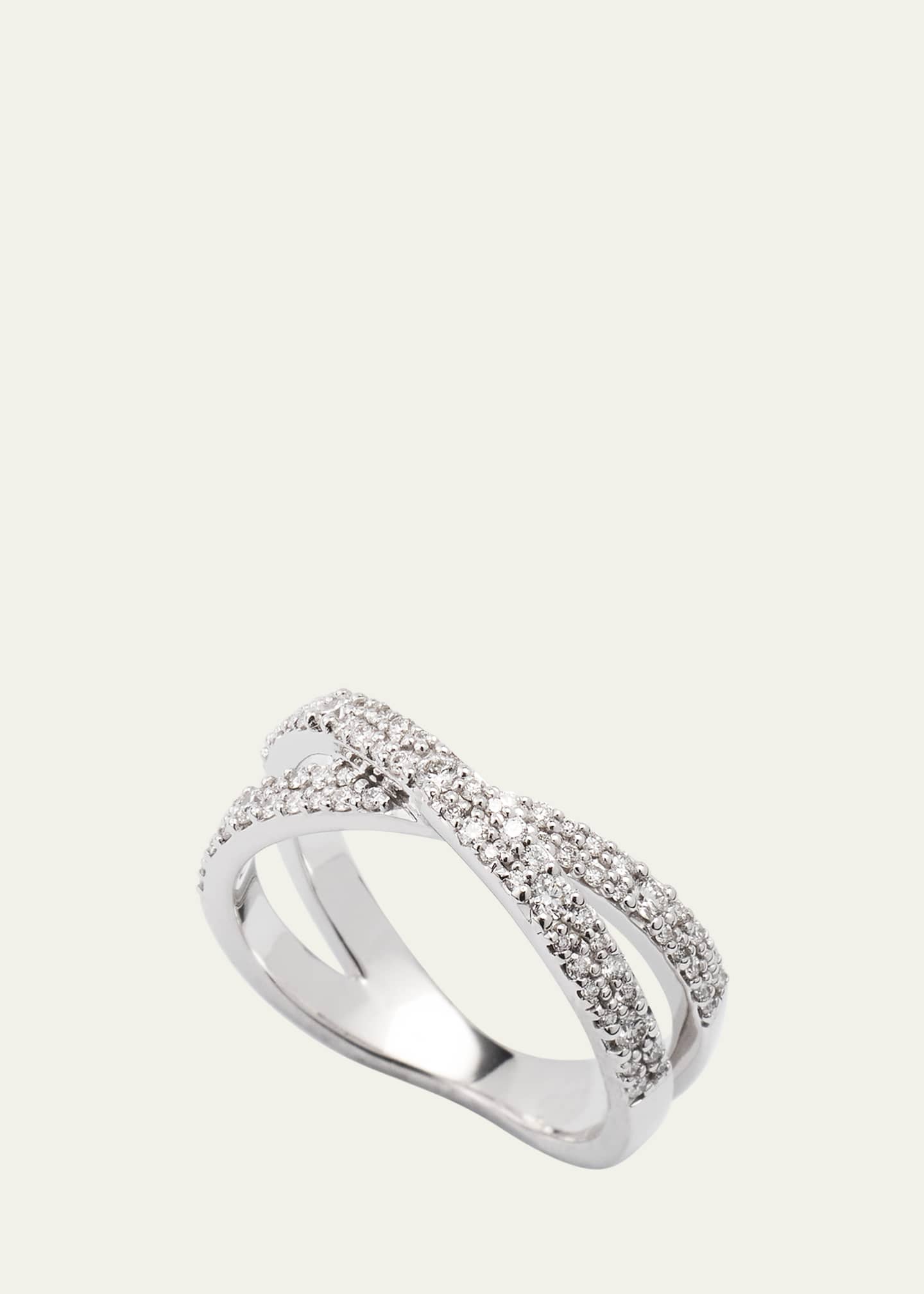 Lana 14k Flawless Diamond Vanity Crisscross Ring Image 3 of 4