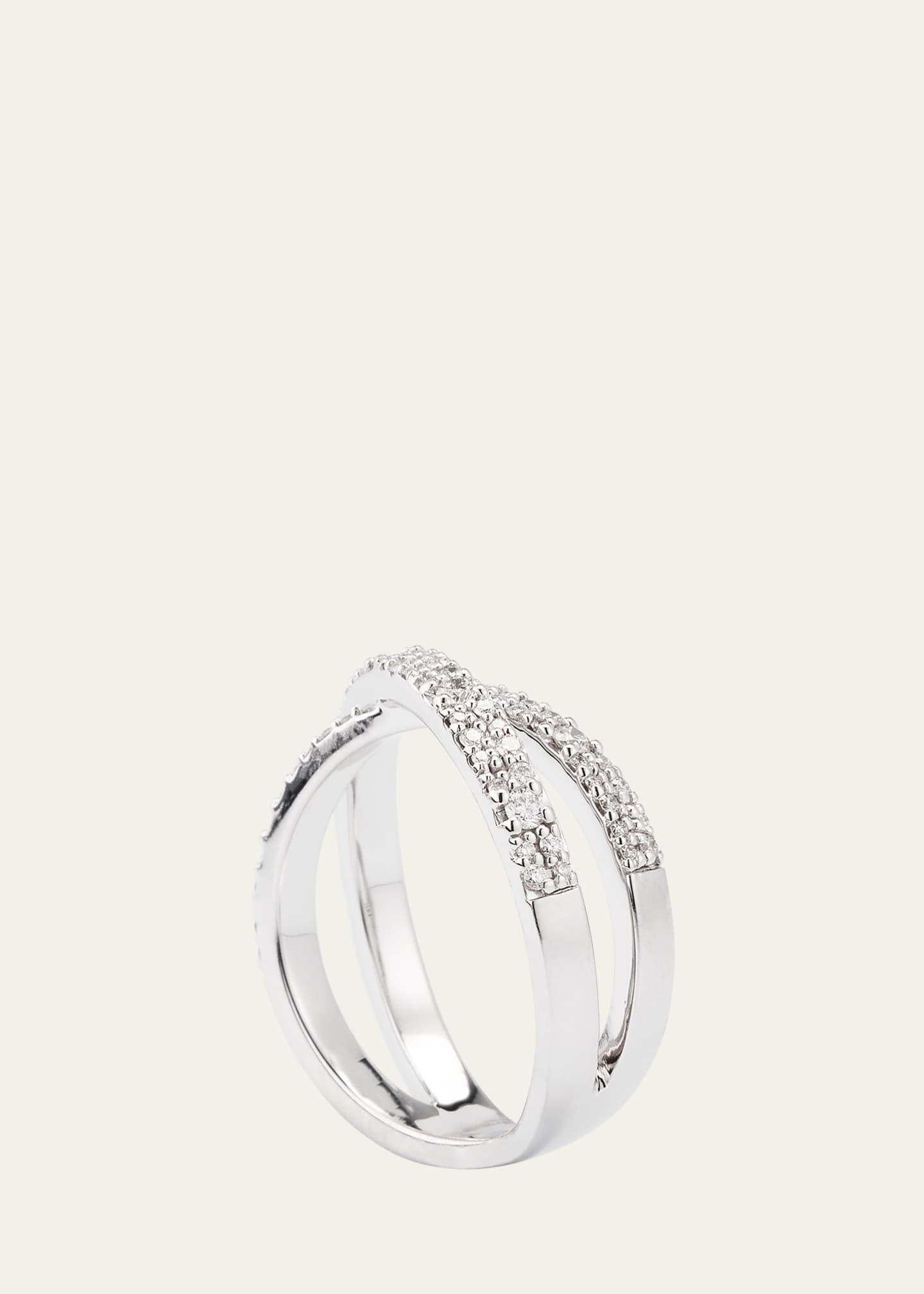 Lana 14k Flawless Diamond Vanity Crisscross Ring Image 4 of 4