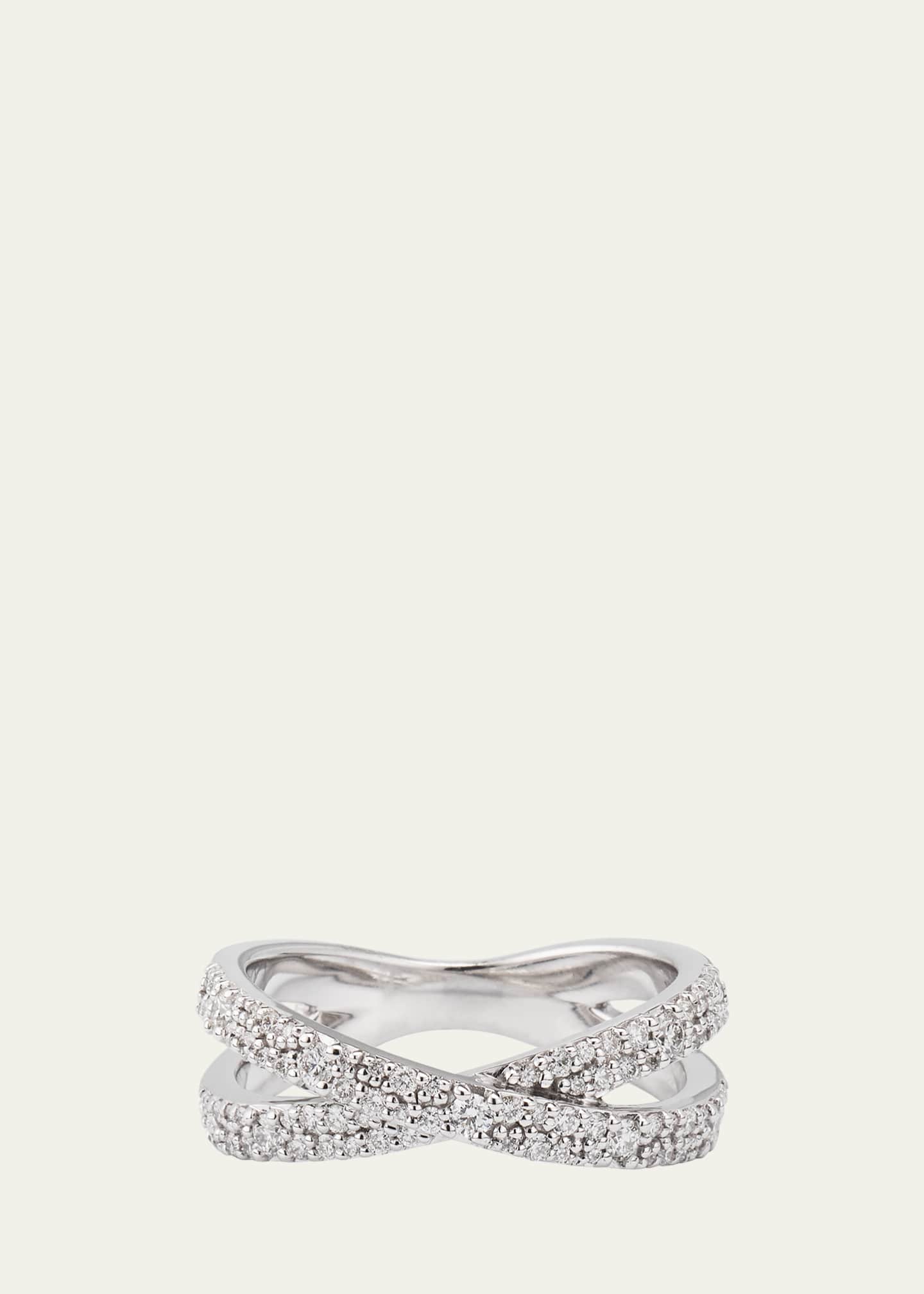 Lana 14k Flawless Diamond Vanity Crisscross Ring Image 1 of 4