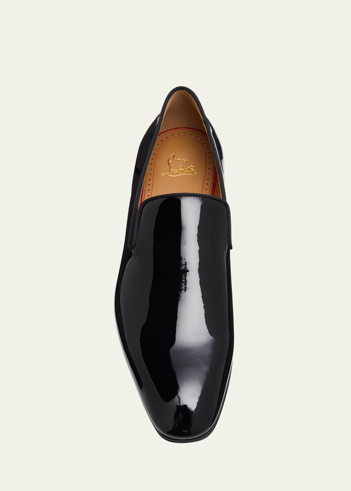 Christian Louboutin Men's Dandelion Patent Leather Loafers Image 4 of 6