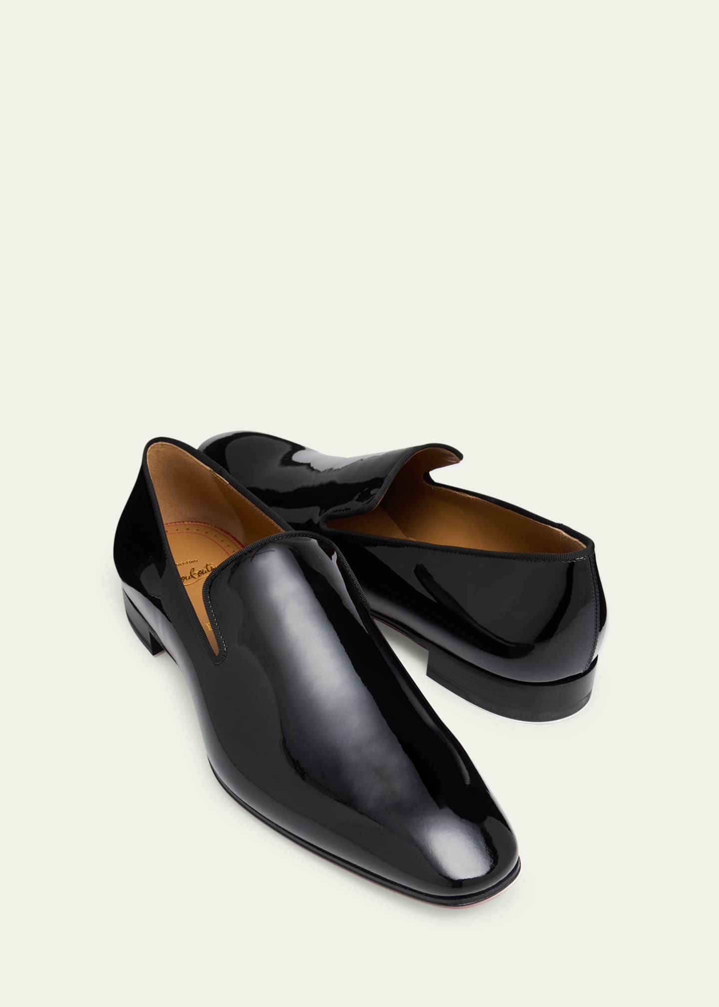 Christian Louboutin Men's Dandelion Patent Leather Loafers Image 6 of 6