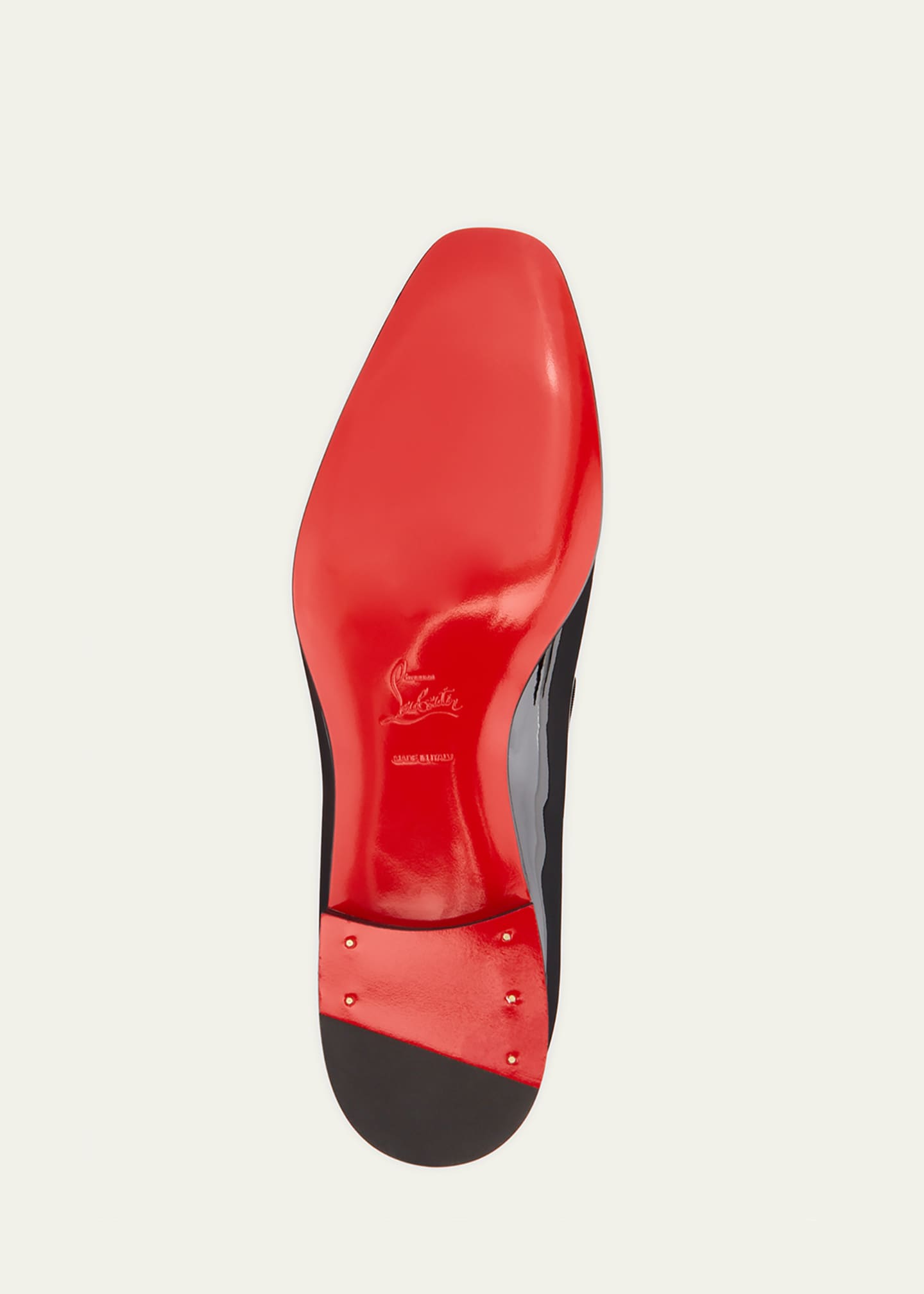 Christian Louboutin Men's Dandelion Red-Sole Leather Loafers - Bergdorf  Goodman