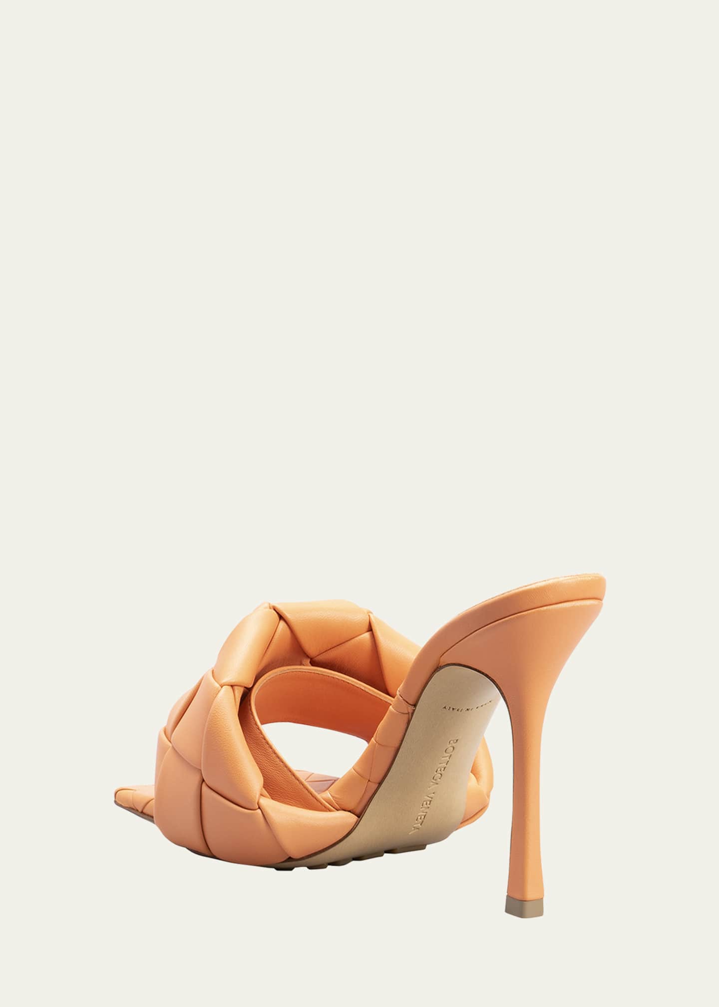 Bottega Veneta Orange Lido Slide Sandals – alas eius