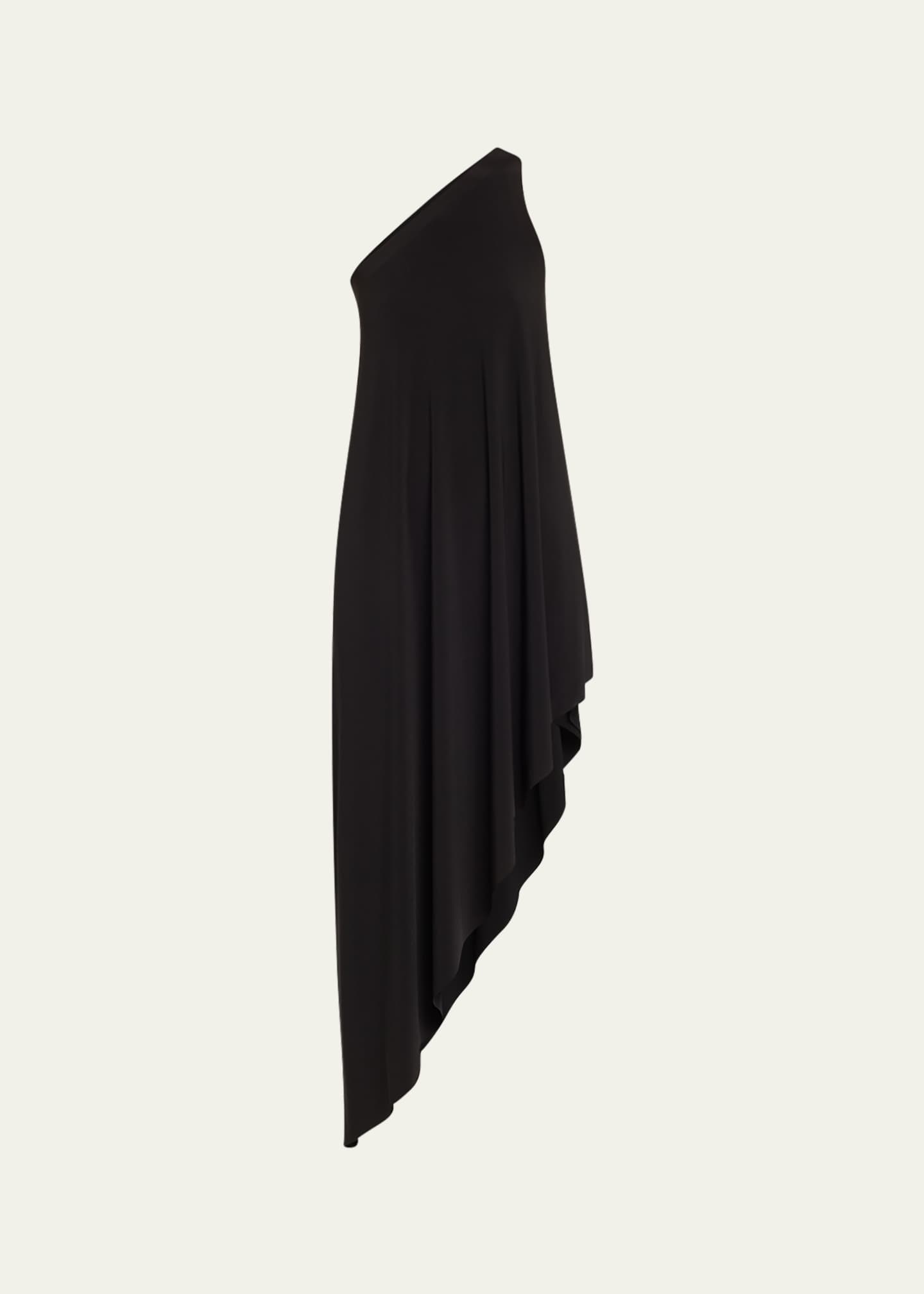 Norma Kamali One-Shoulder Diagonal Tunic Coverup - Bergdorf Goodman