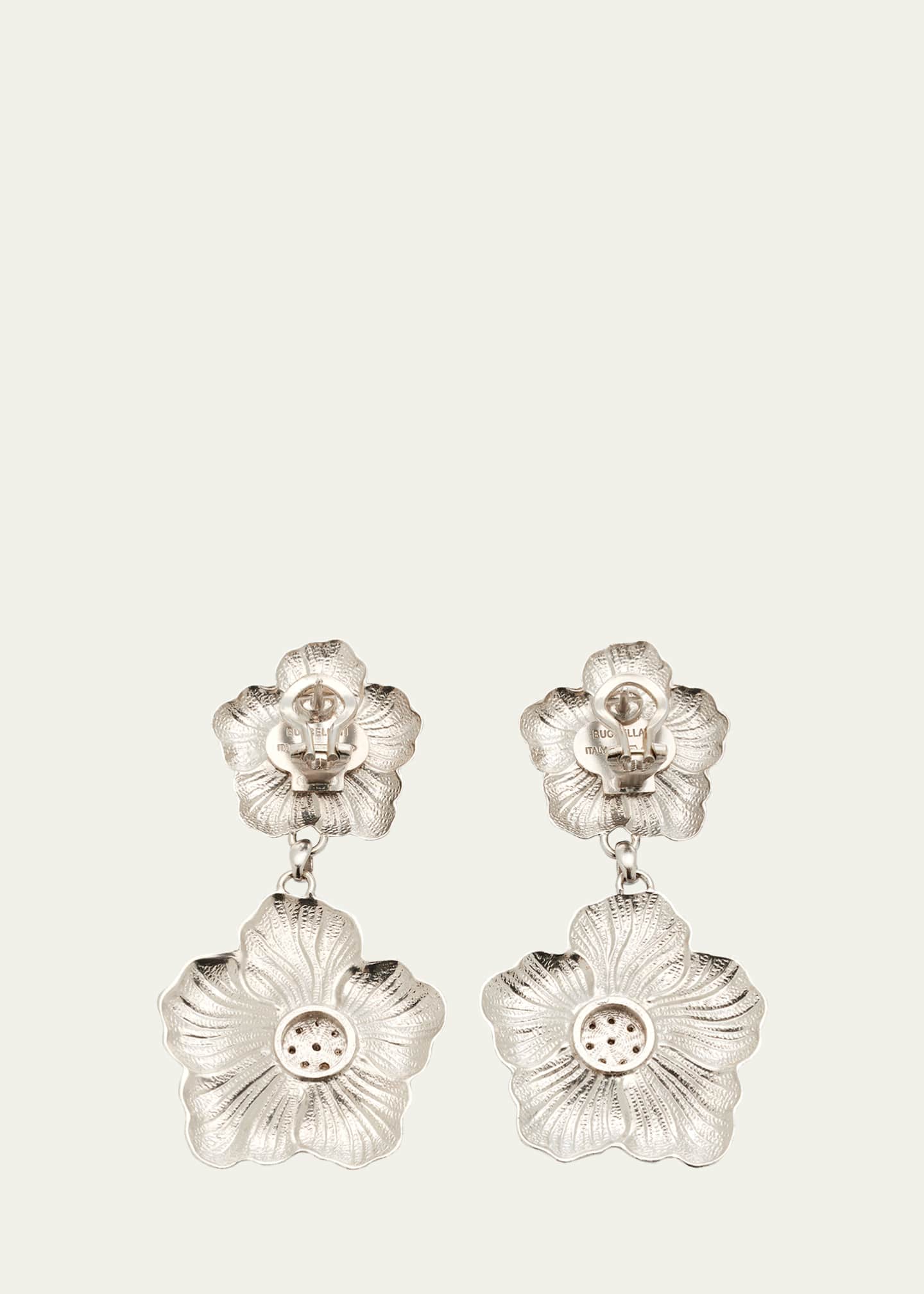 Buccellati Blossoms Gardenia Silver Gold and Brown Diamond
