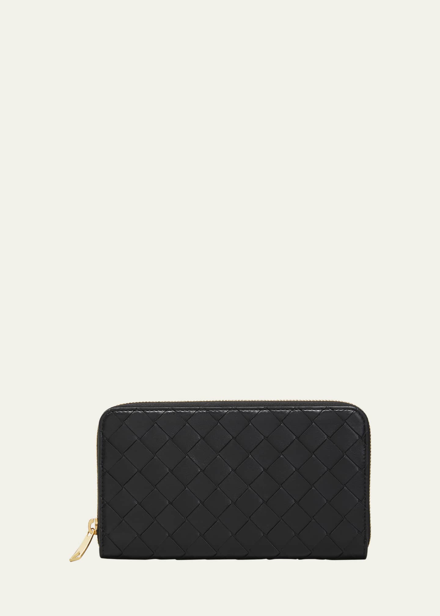 Bottega Veneta® Women's Intrecciato Wallet On Strap in Black. Shop online  now.