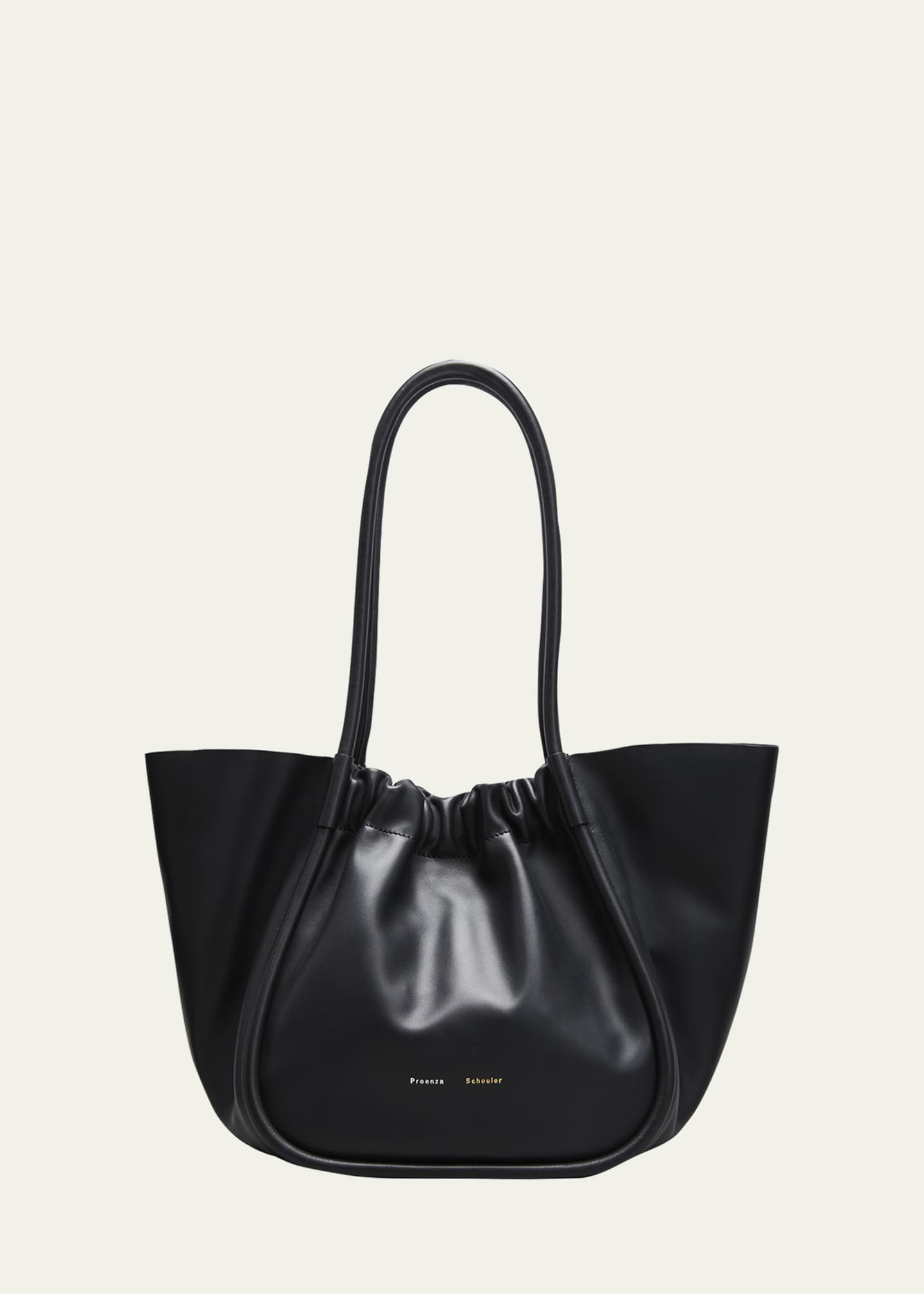 Proenza Schouler Large Ruched Leather Tote - Black