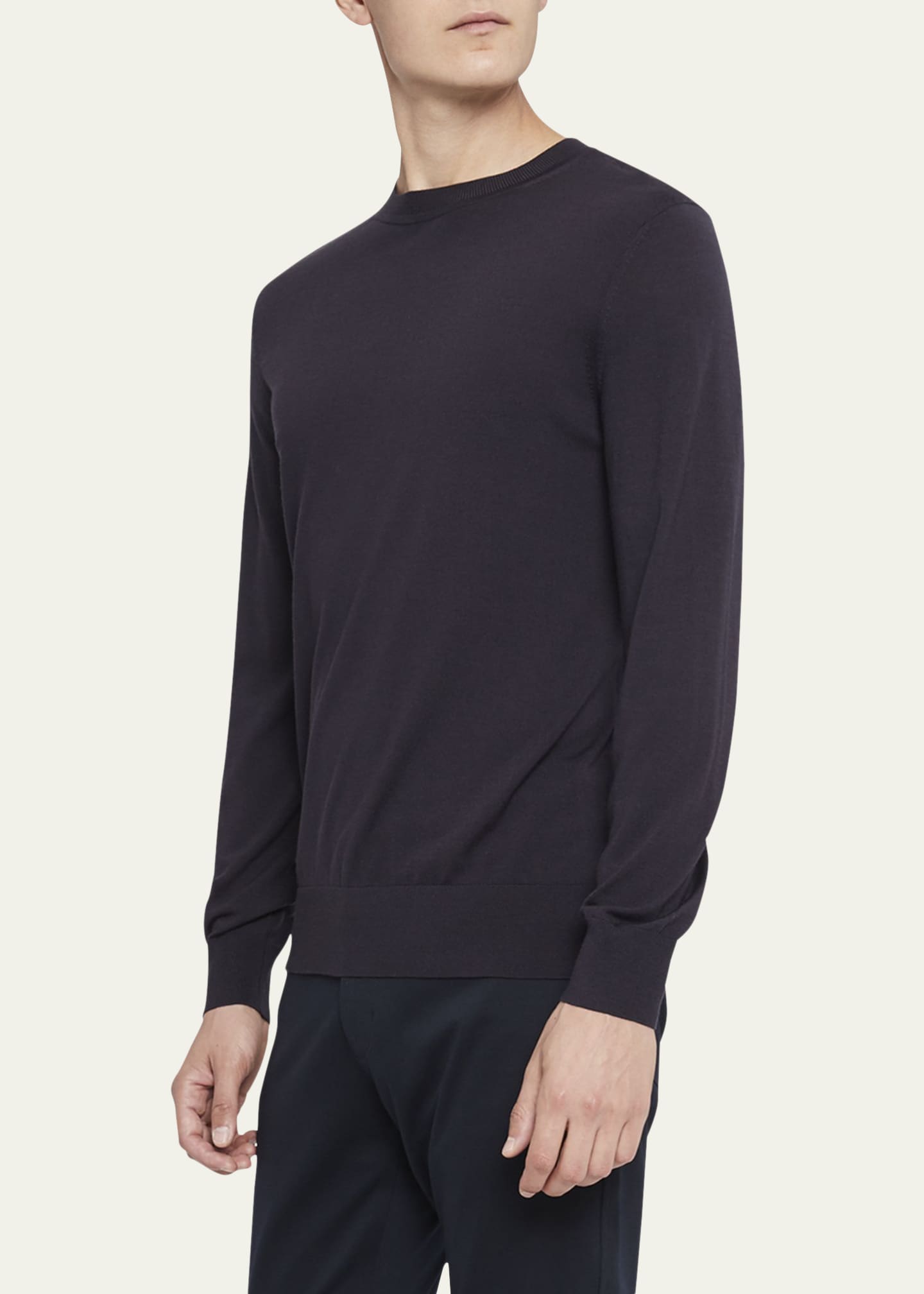 Soris Tee Regal Wool Cool Heather Grey - Theory Men main image 0