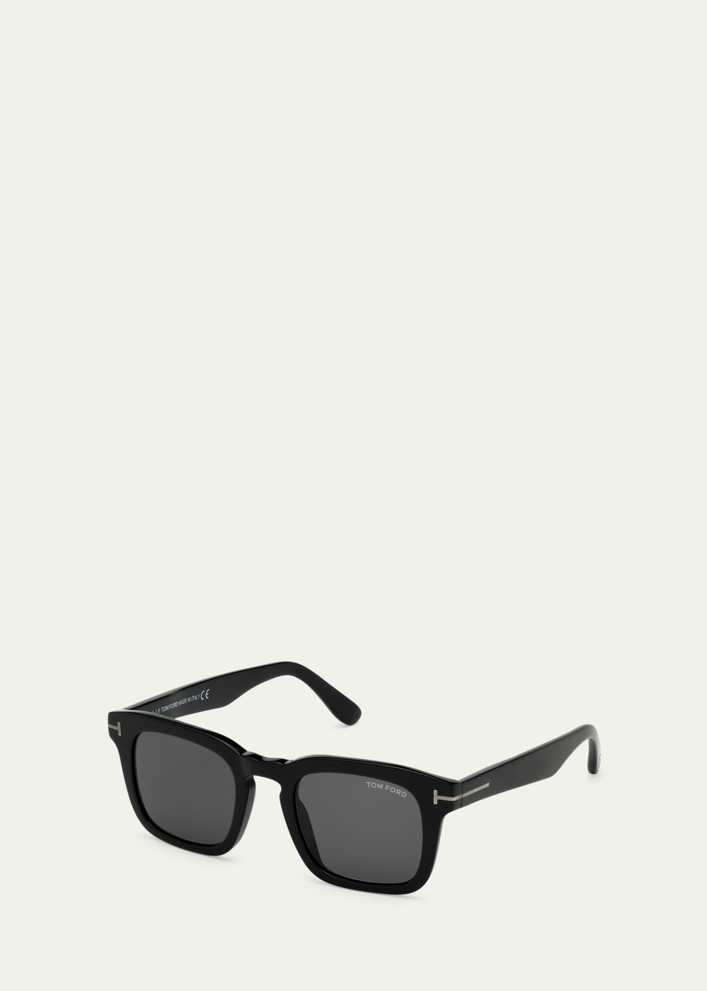 TOM FORD Men's Dax Square Solid Acetate Sunglasses - Bergdorf Goodman