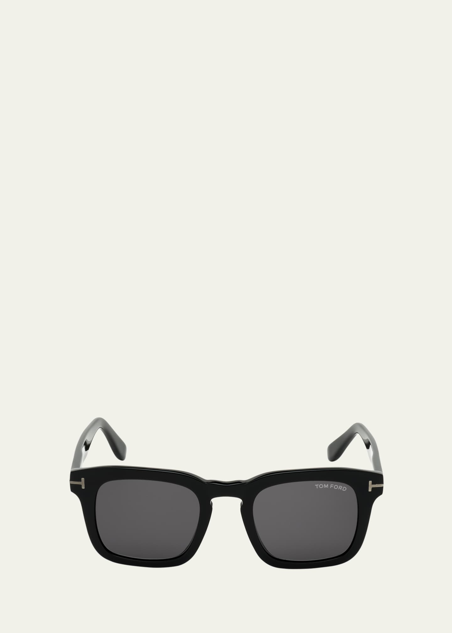 TOM FORD Men's Dax Square Solid Acetate Sunglasses - Bergdorf Goodman
