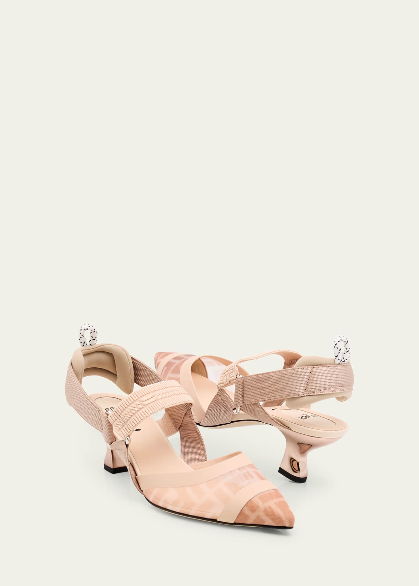 Fendi Colibri 55mm FF Mesh Slingback Pumps - Bergdorf Goodman