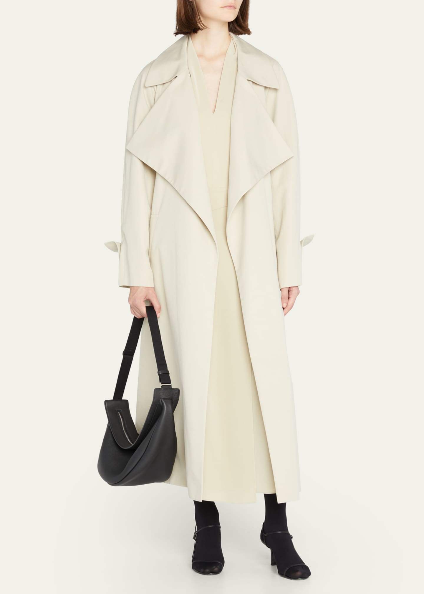 THE ROW Large Slouchy Banana Bag in Luxe Grain Leather - Bergdorf Goodman