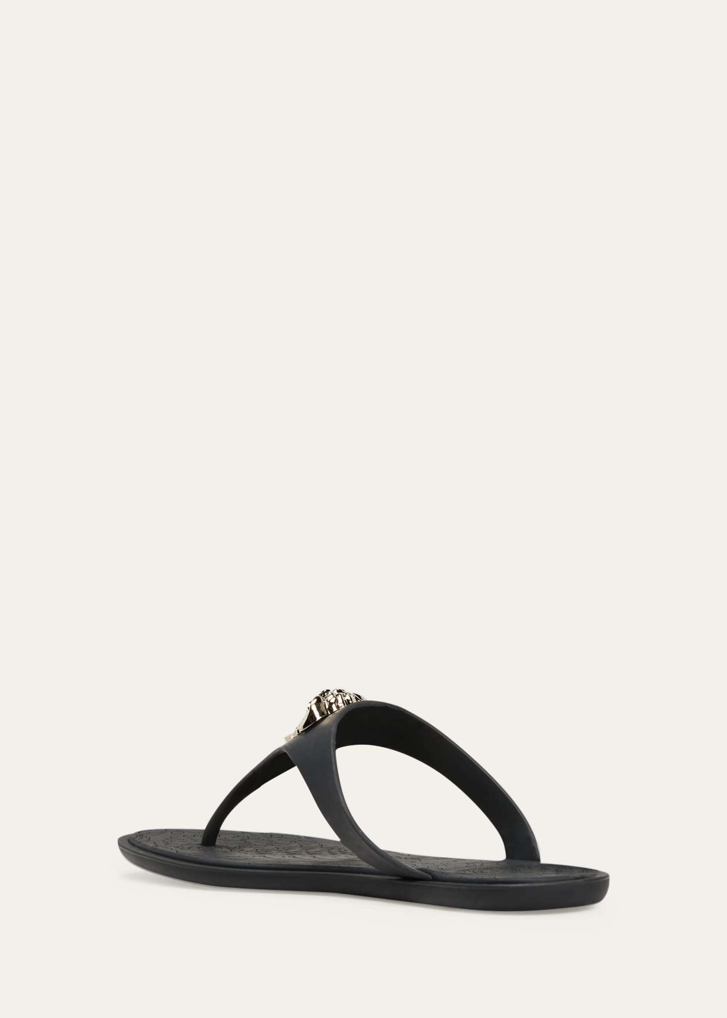 Versace La Medusa Flat Sandals Bergdorf Goodman