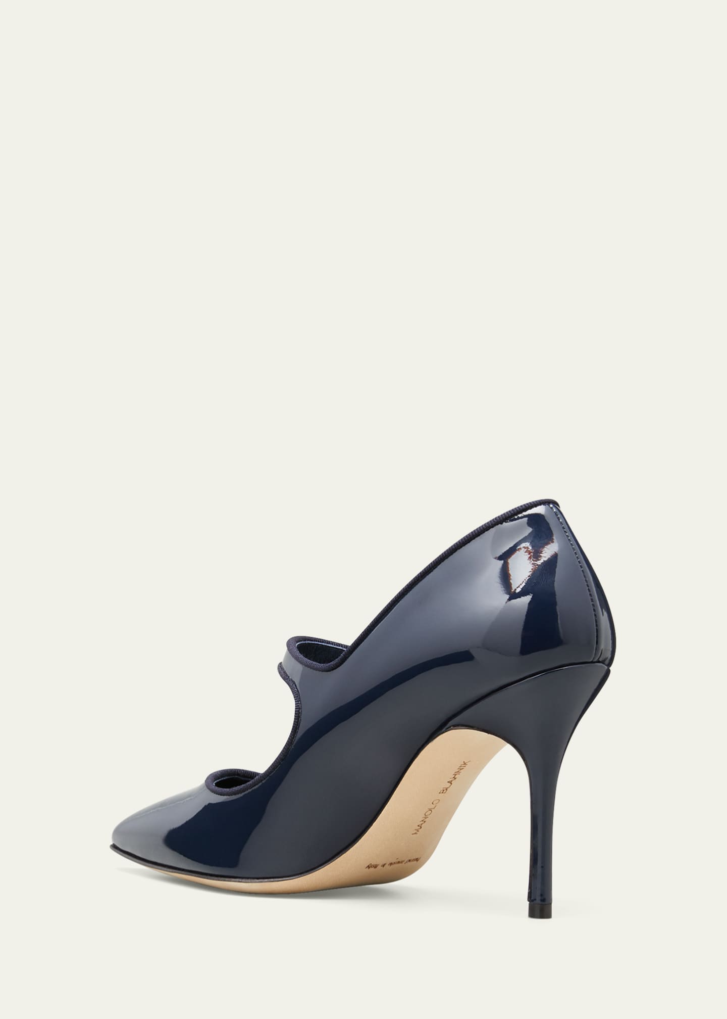 Manolo Blahnik Patent Leather Mary Jane Pumps Image 2 of 3