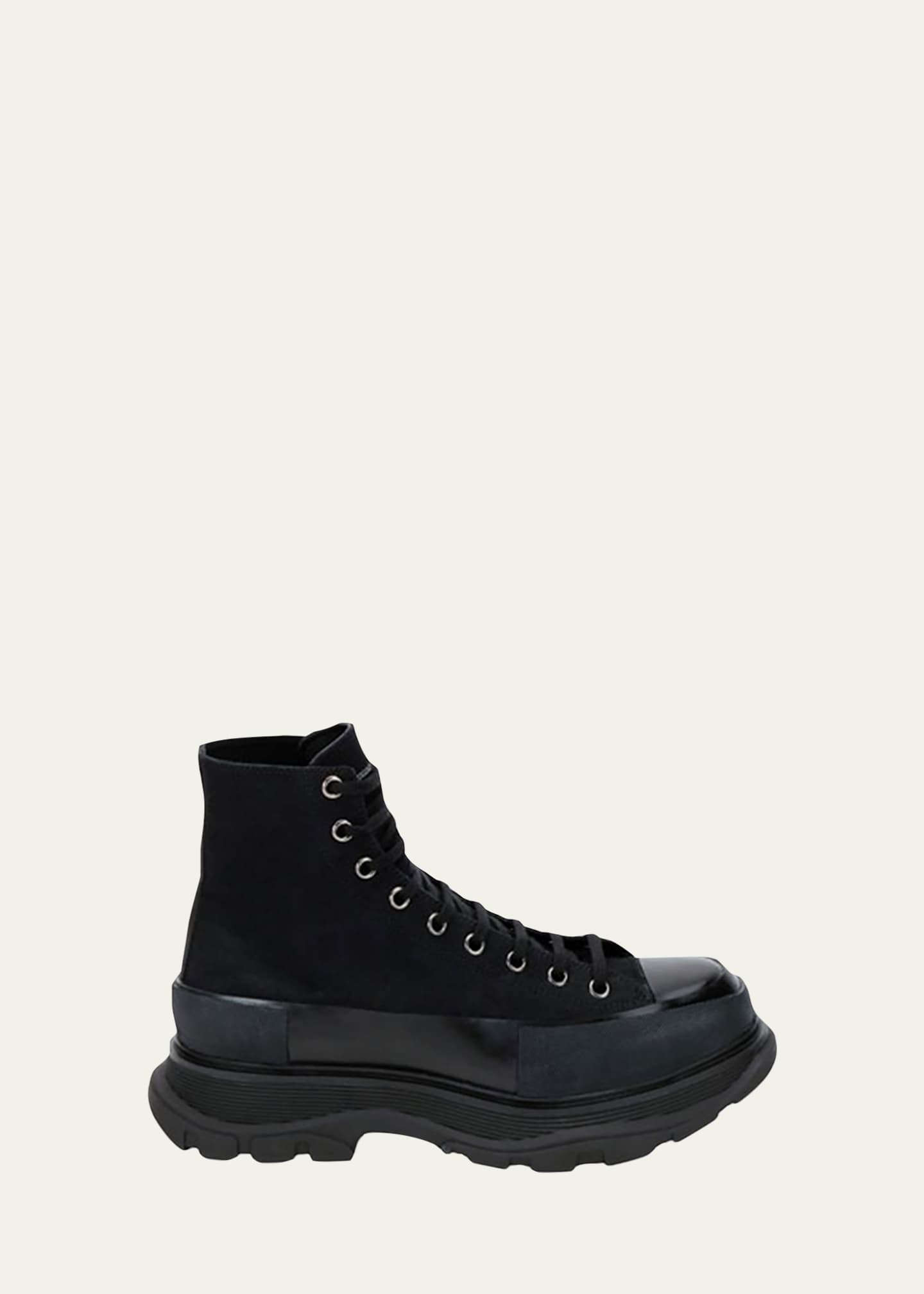 Alexander Mcqueen Tread Slick Boots in Black white | 3D model