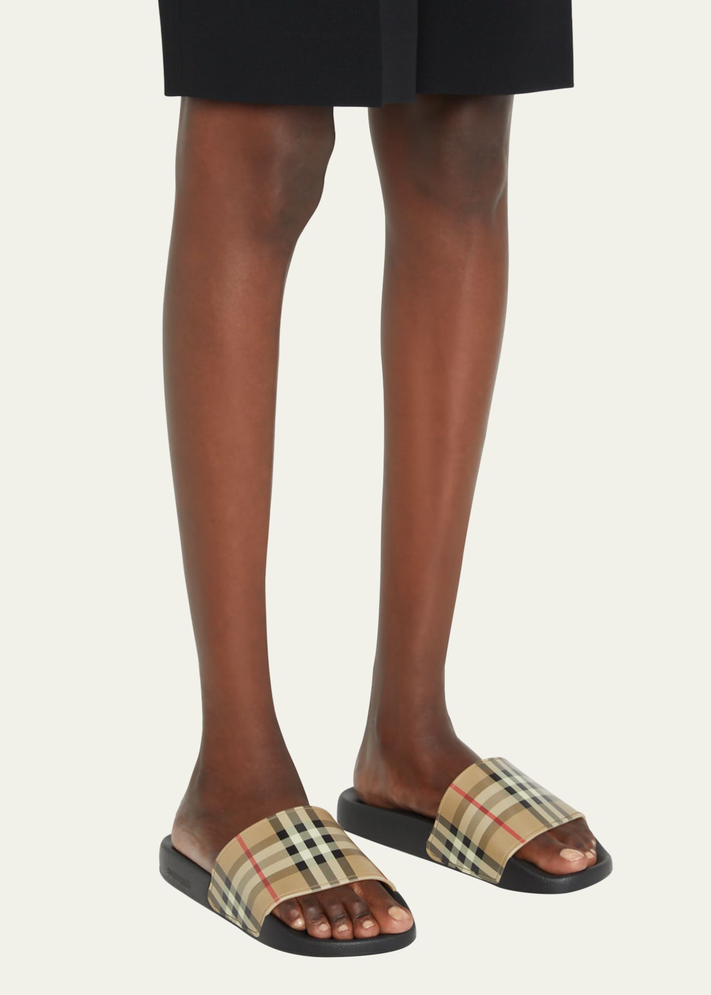 Burberry slides womens hotsell