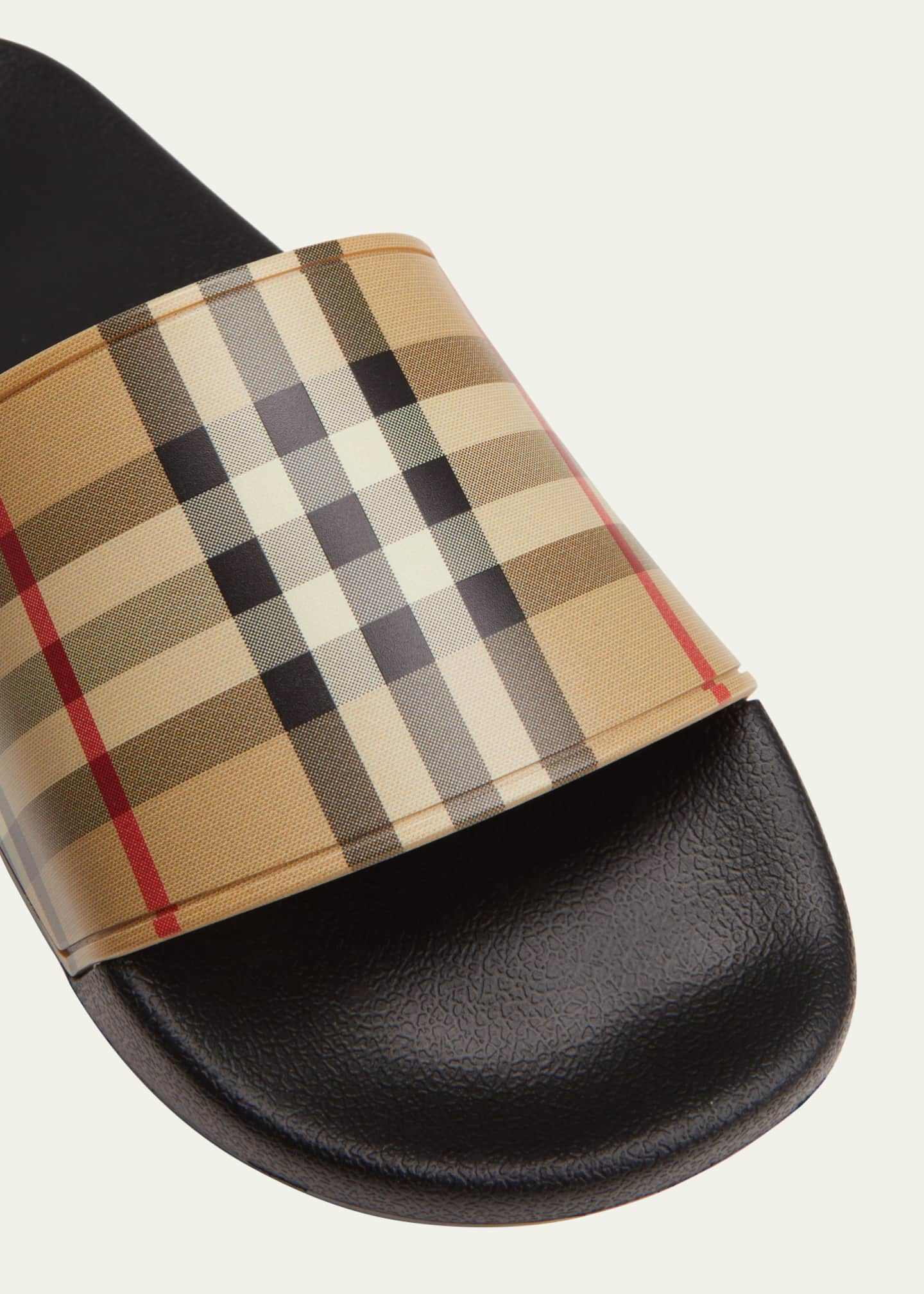 Burberry Furley Vintage Check Slide Sandals - Bergdorf Goodman