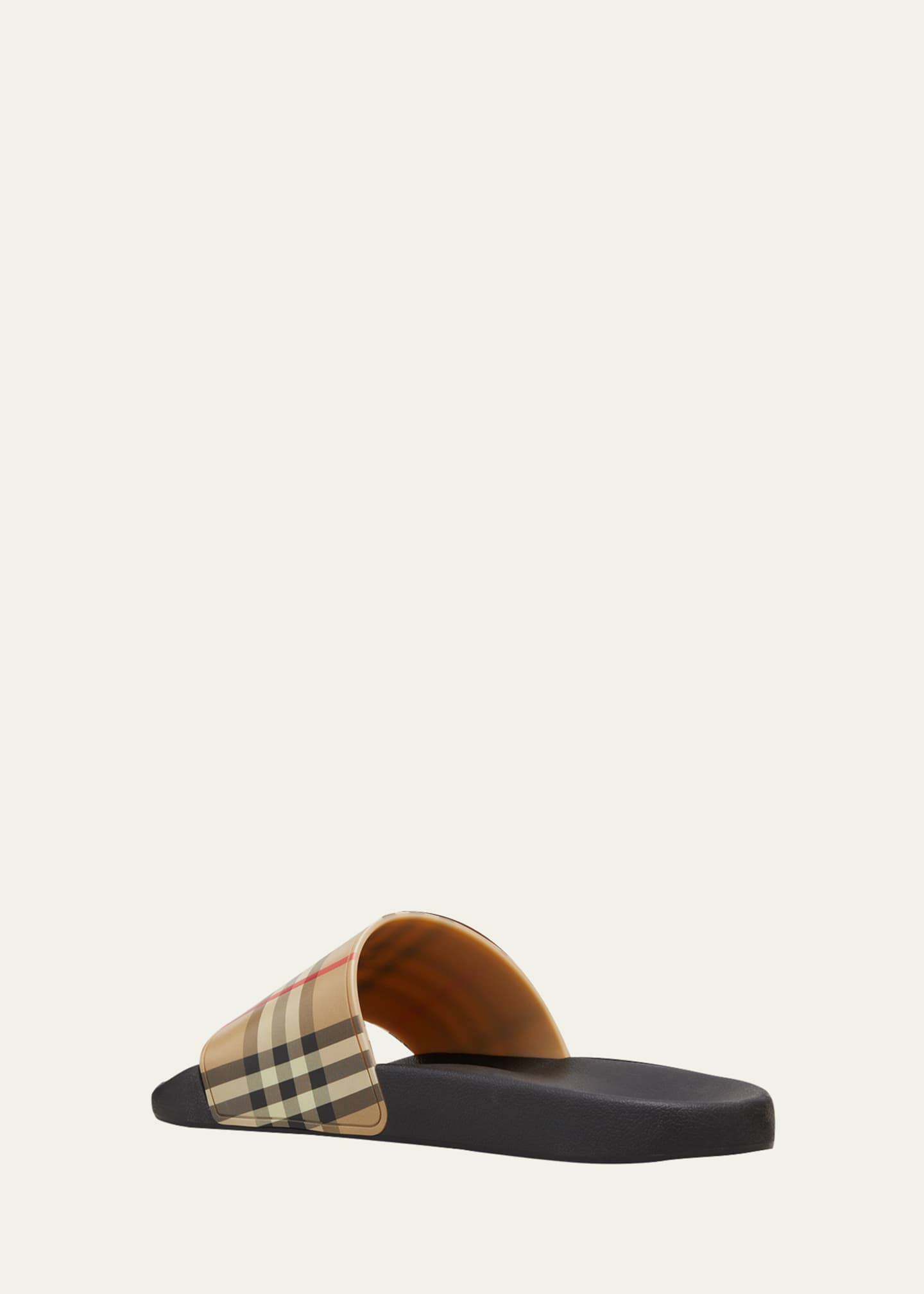 Burberry Men's Furley Vintage Check Pool Slide Sandals Bergdorf Goodman