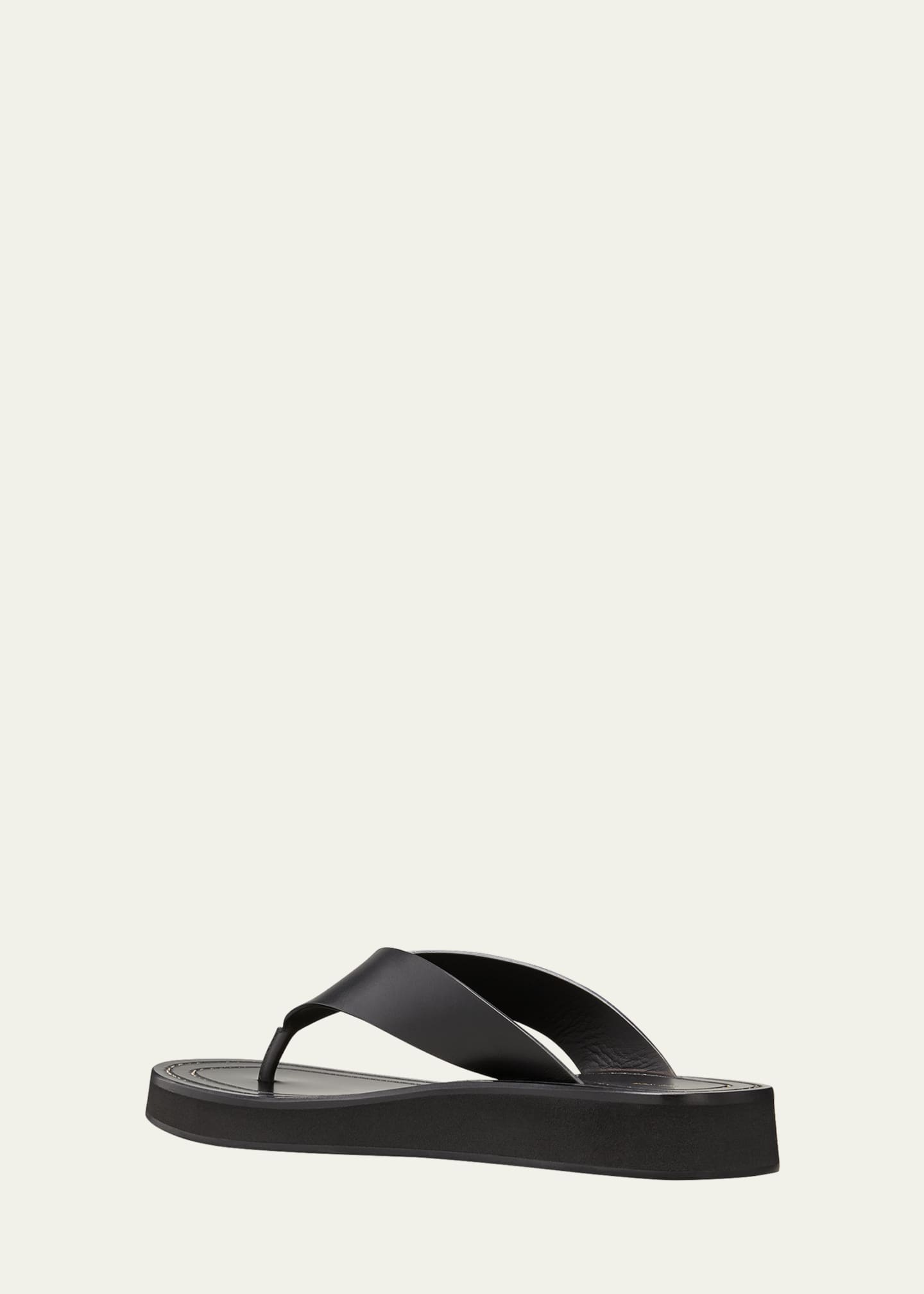 THE ROW Ginza Flip-Flop Smooth Calfskin Sandals - Bergdorf