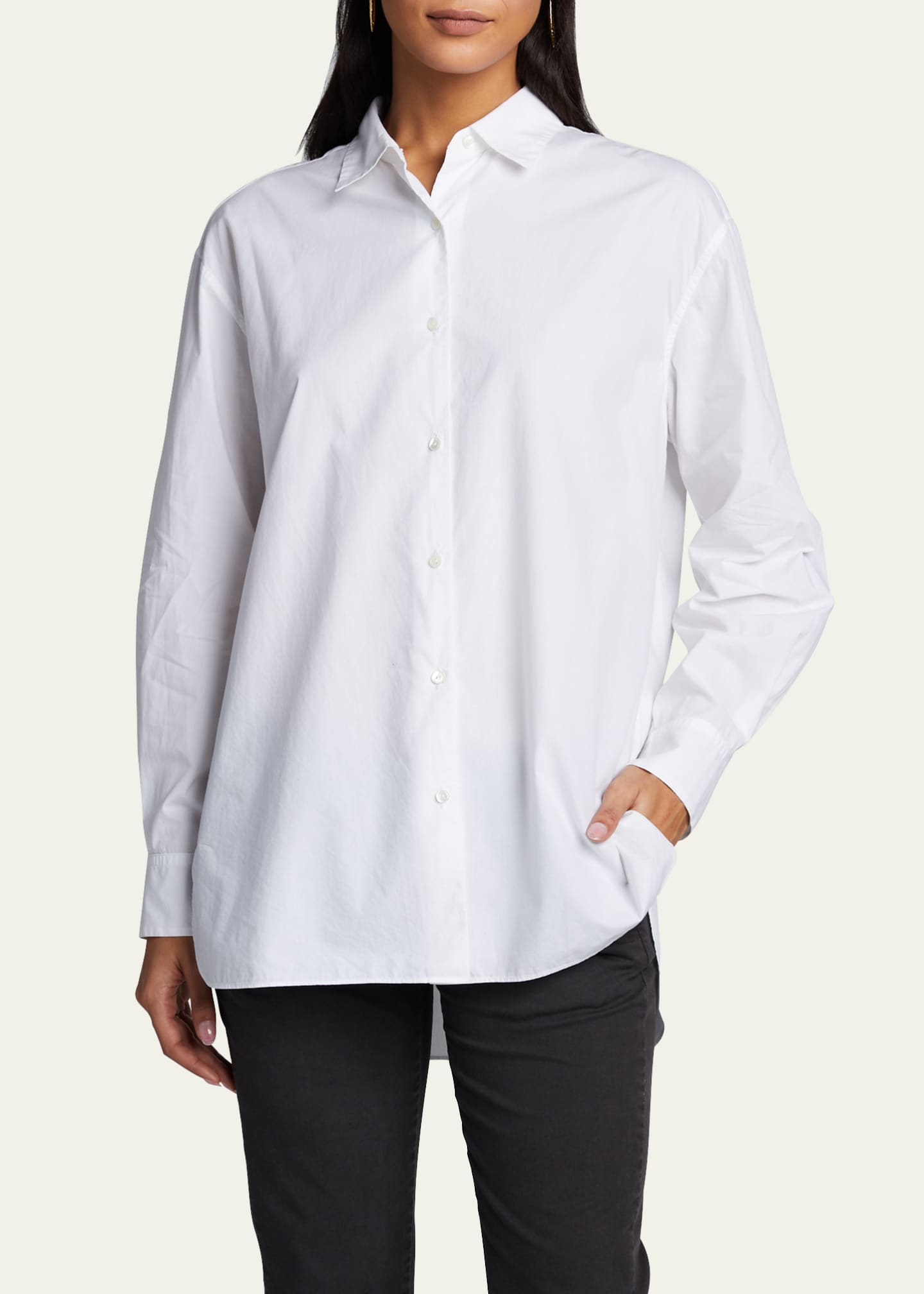 Nili Lotan Yorke Poplin Shirt Image 4 of 5