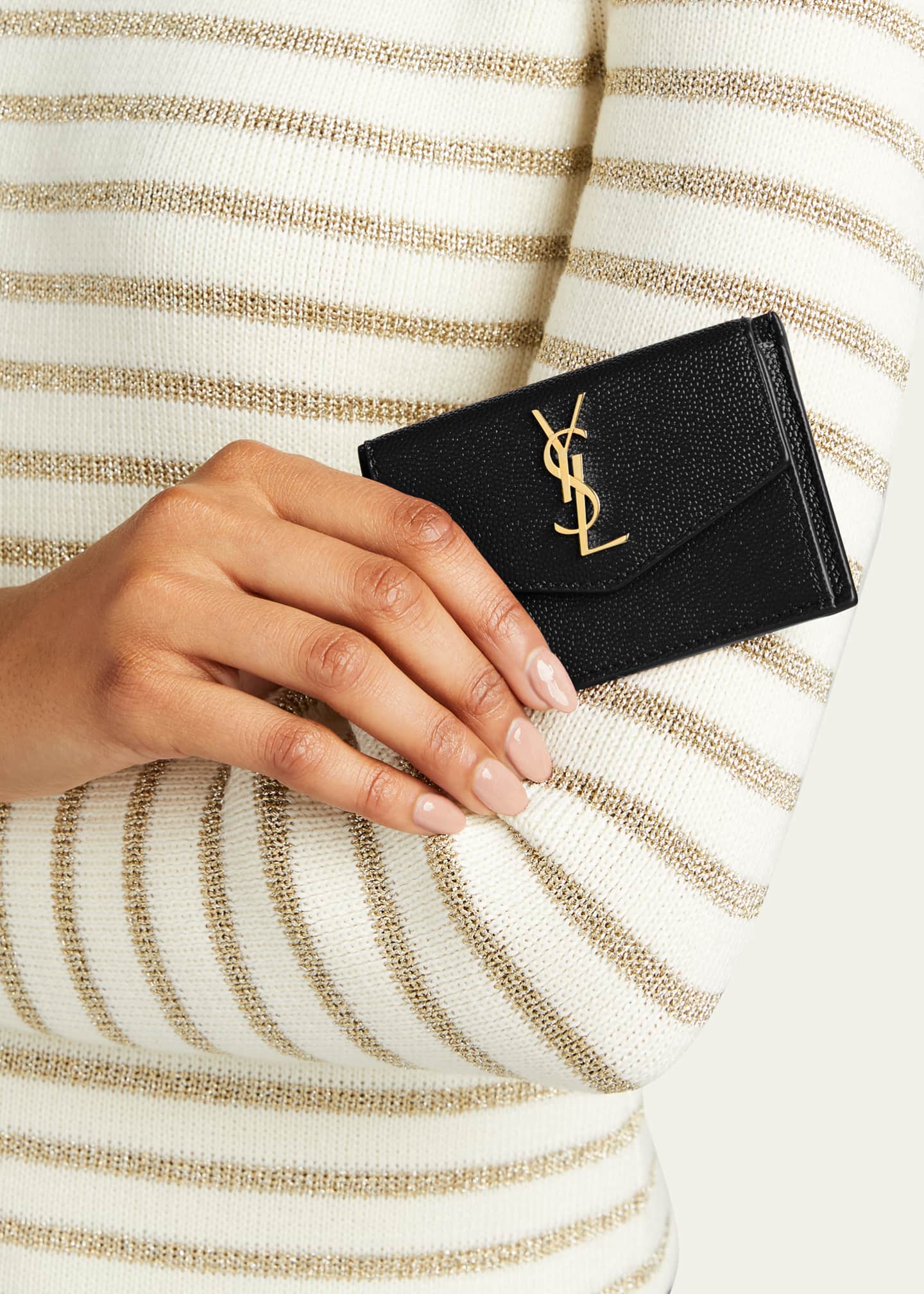 Saint laurent monogram card case sales