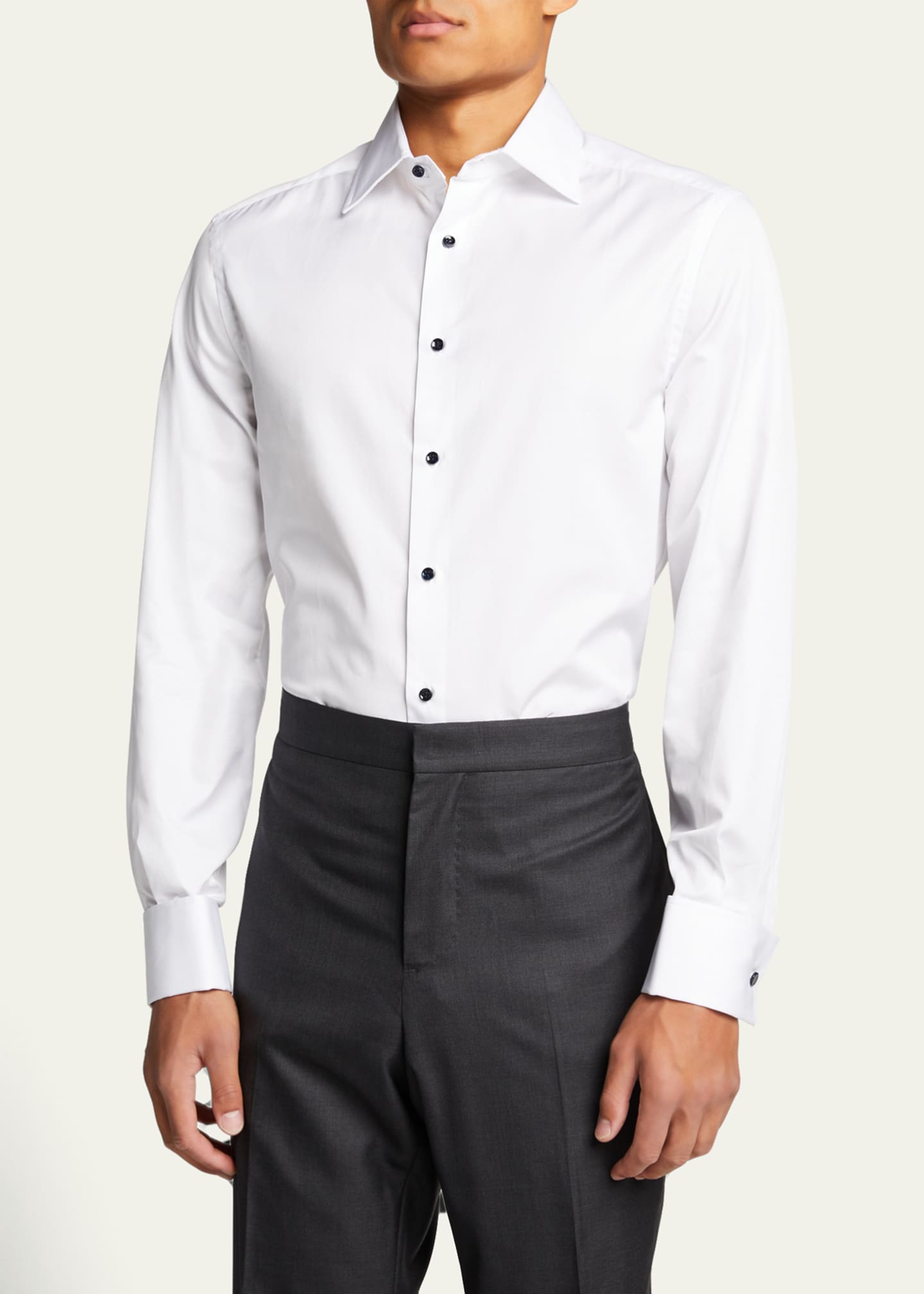 Brunello Cucinelli Men's FrenchCuff Tuxedo Dress Shirt Bergdorf Goodman