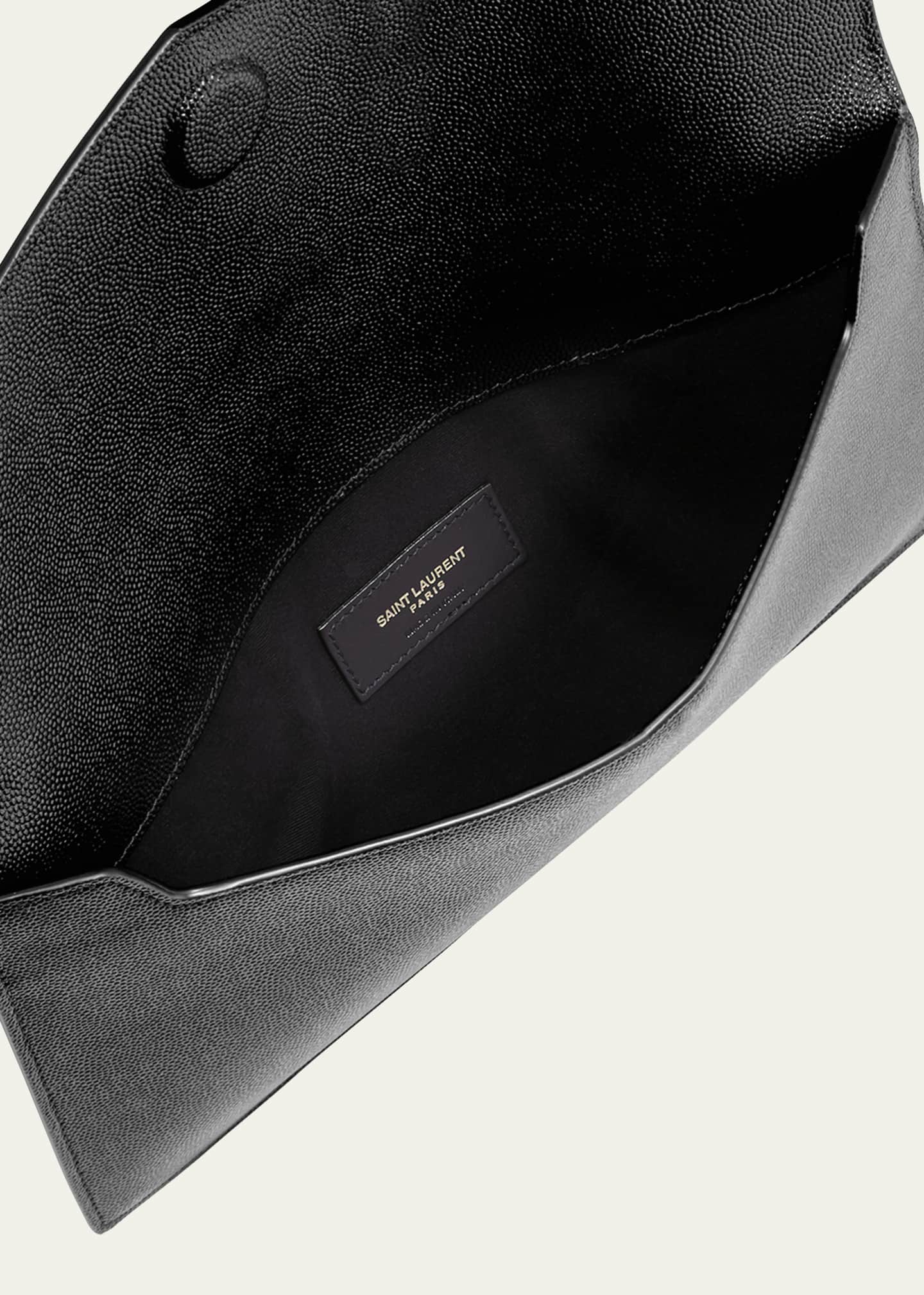 Uptown YSL Pouch in Grained Leather
