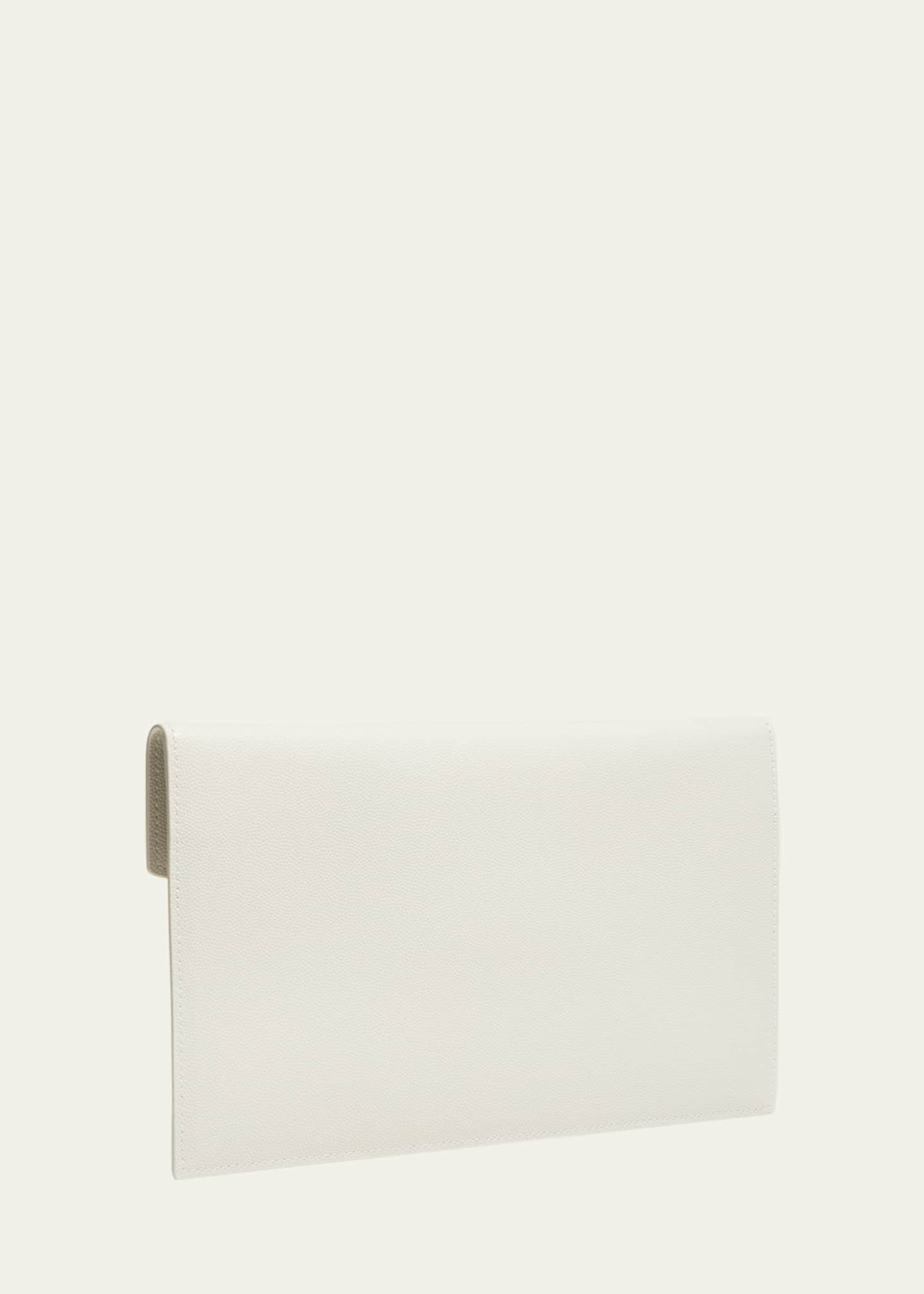 Saint Laurent Uptown YSL Pouch in Grained Leather Image 4 of 6