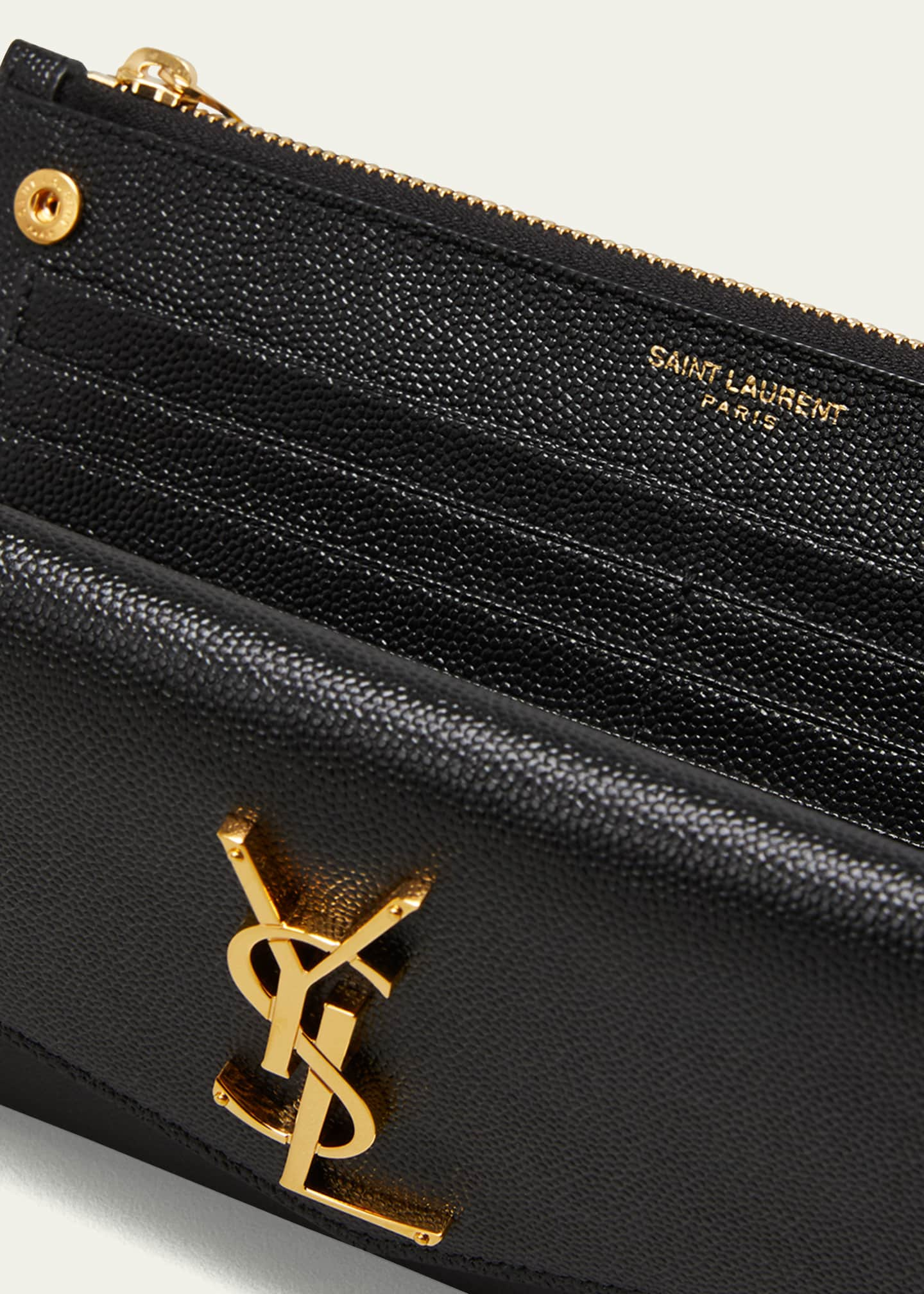 Saint Laurent Small YSL Envelope Leather Crossbody Bag - Bergdorf Goodman