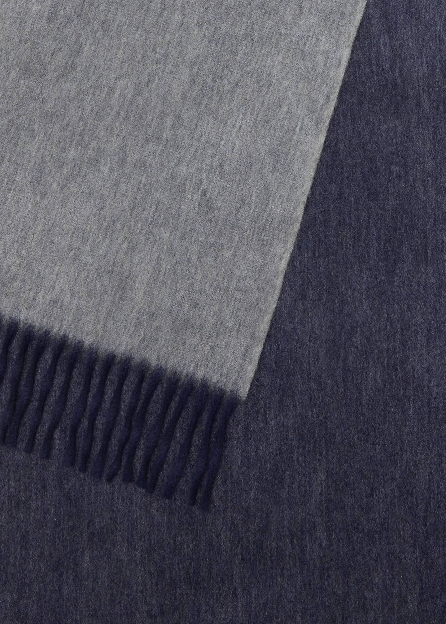 Begg x Co Men's Cashmere Arran Reversible Scarf Image 4 of 4