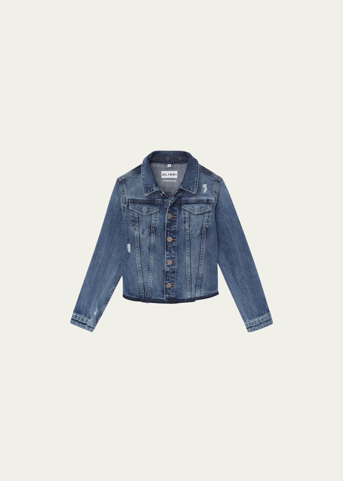 DL1961 Girl's Manning Denim Jacket, Size S-L Image 1 of 2