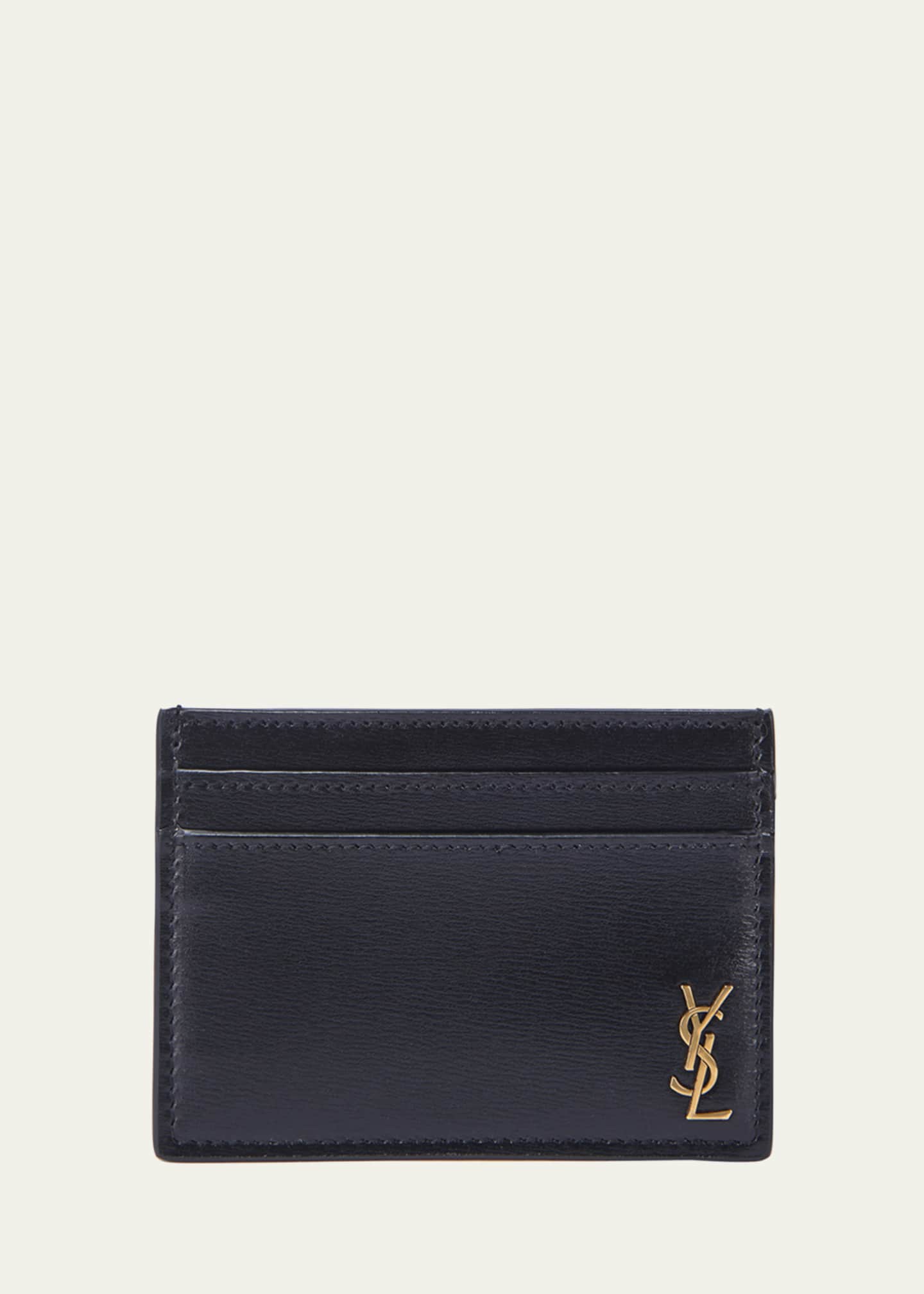 Saint Laurent Men's YSL Monogram Card Case Image 1 of 4