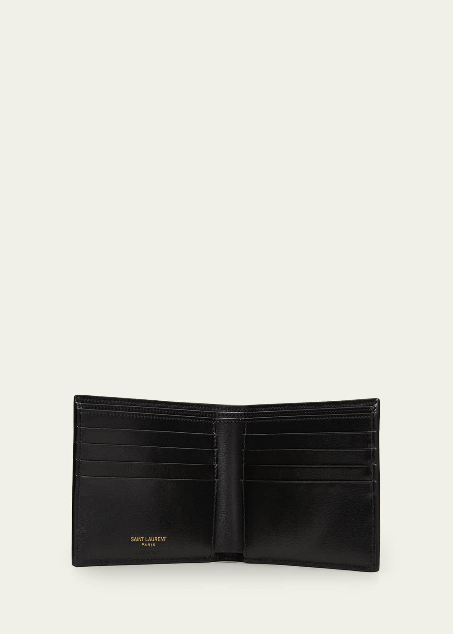 Saint Laurent Men's Monogram East/West Bifold Wallet