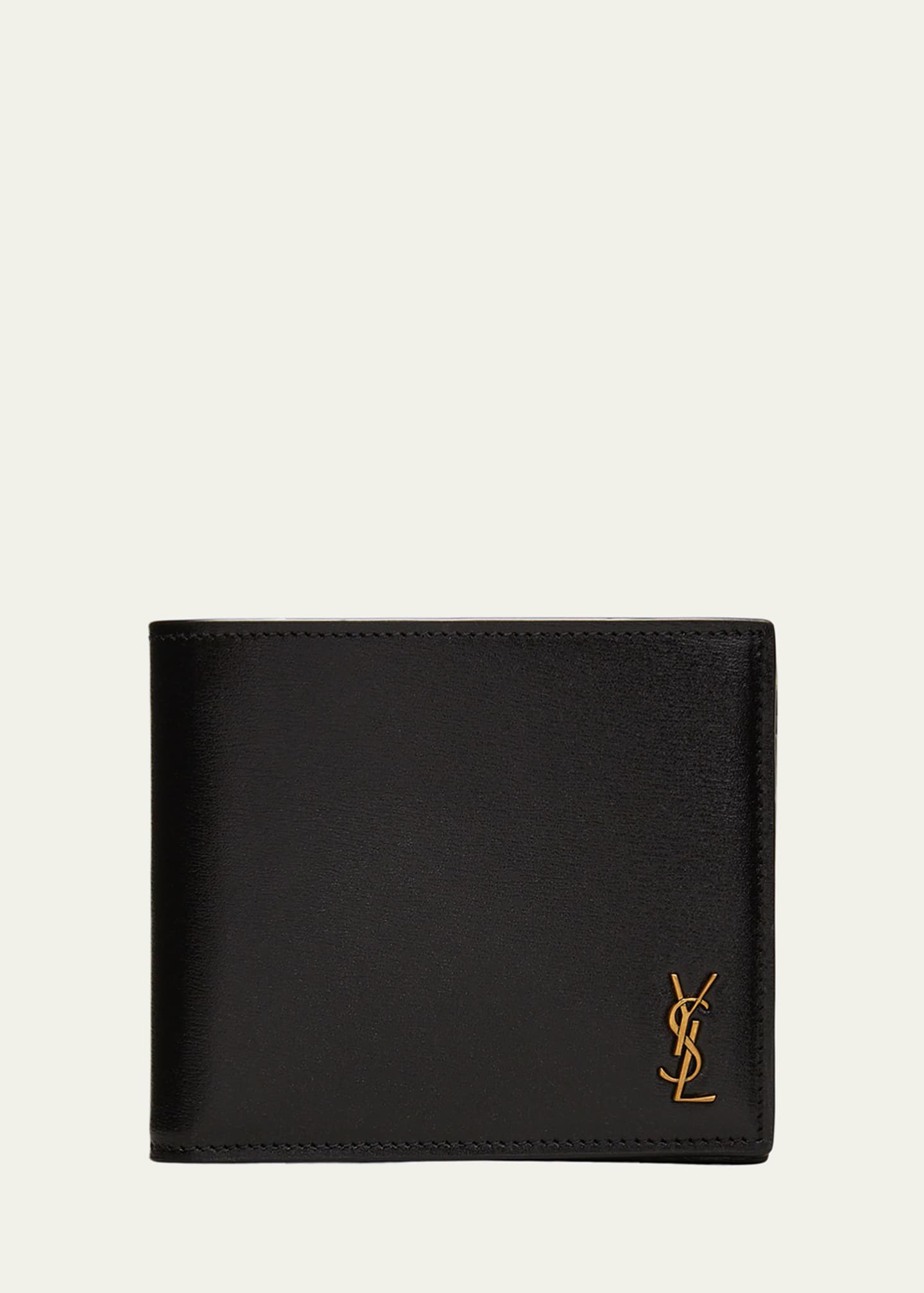 Saint Laurent Men's East West Leather Bifold Wallet