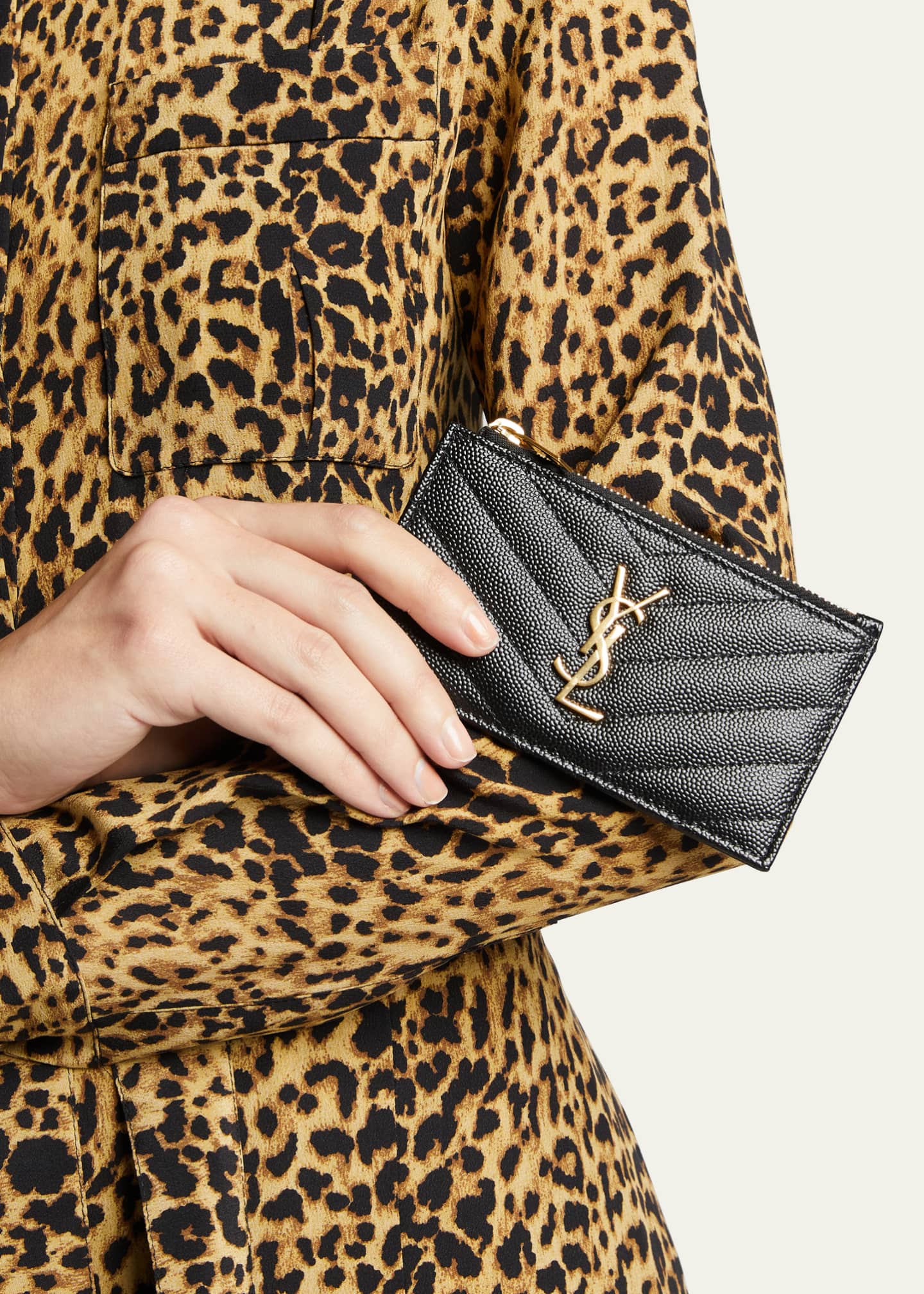 Saint Laurent YSL Monogram Evening Pouch