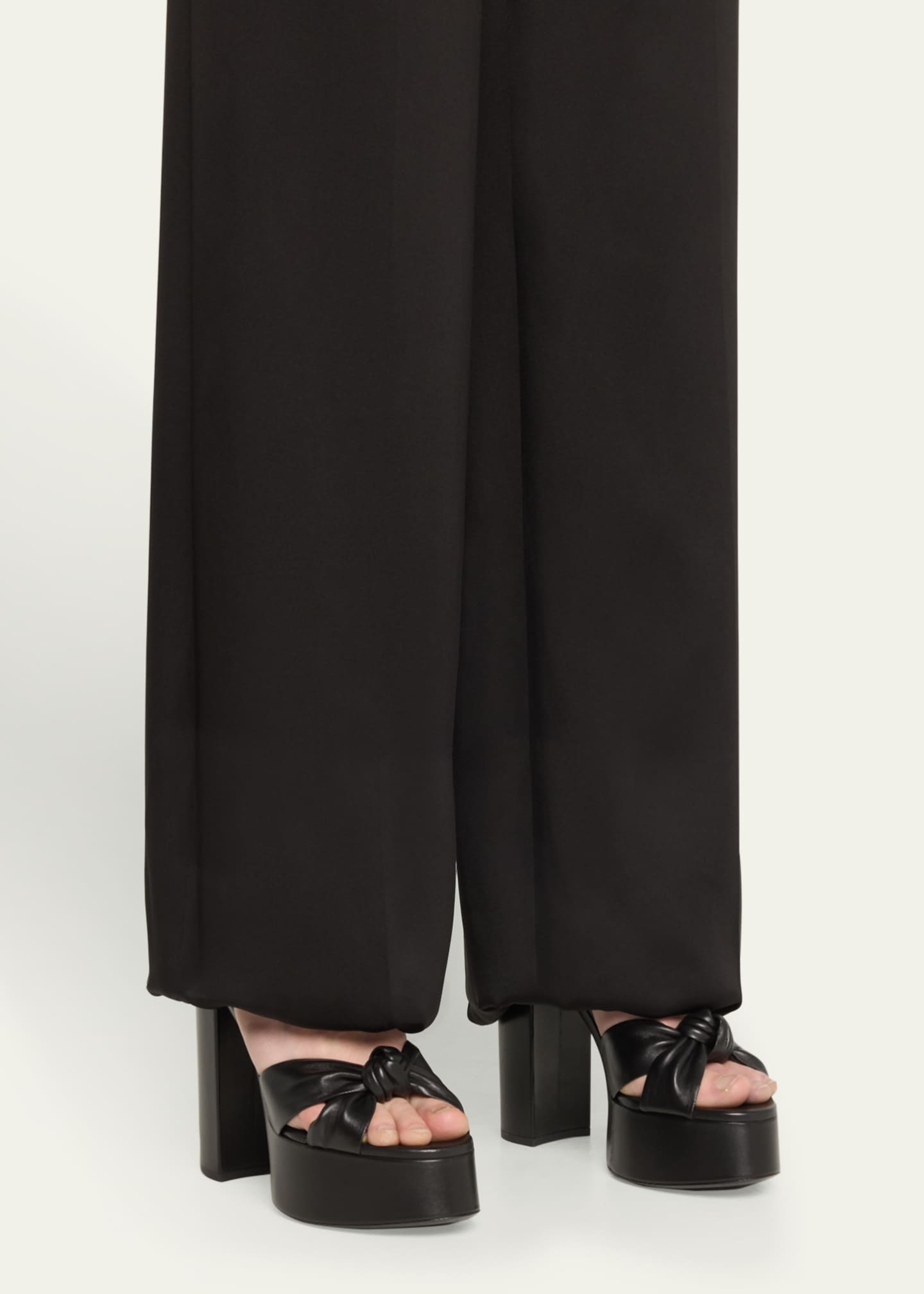 Saint Laurent Bianca Node 85mm Platform Sandals Image 2 of 6