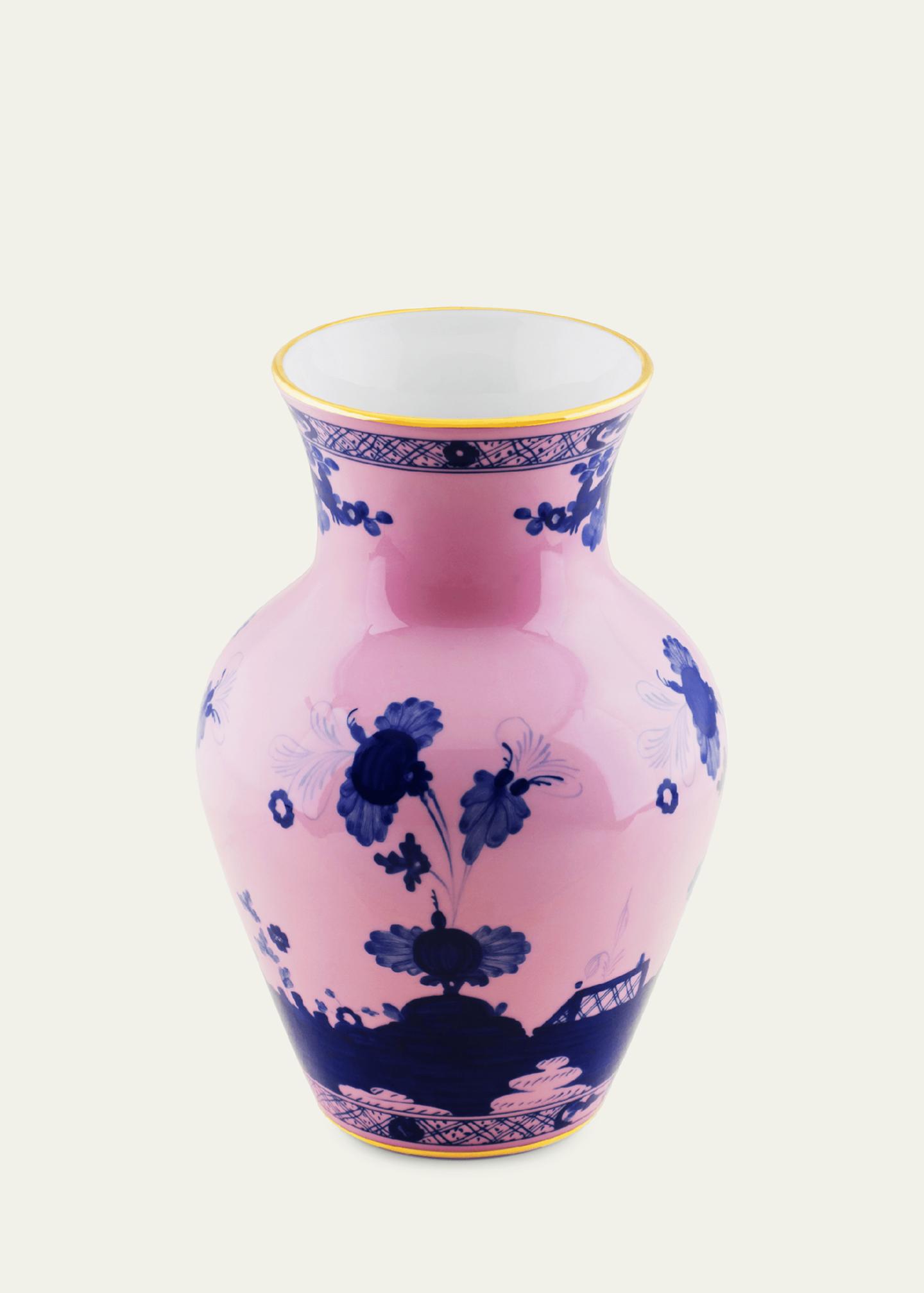 Ginori 1735 Oriente Italiano Azalea Ming Vase, 9.8