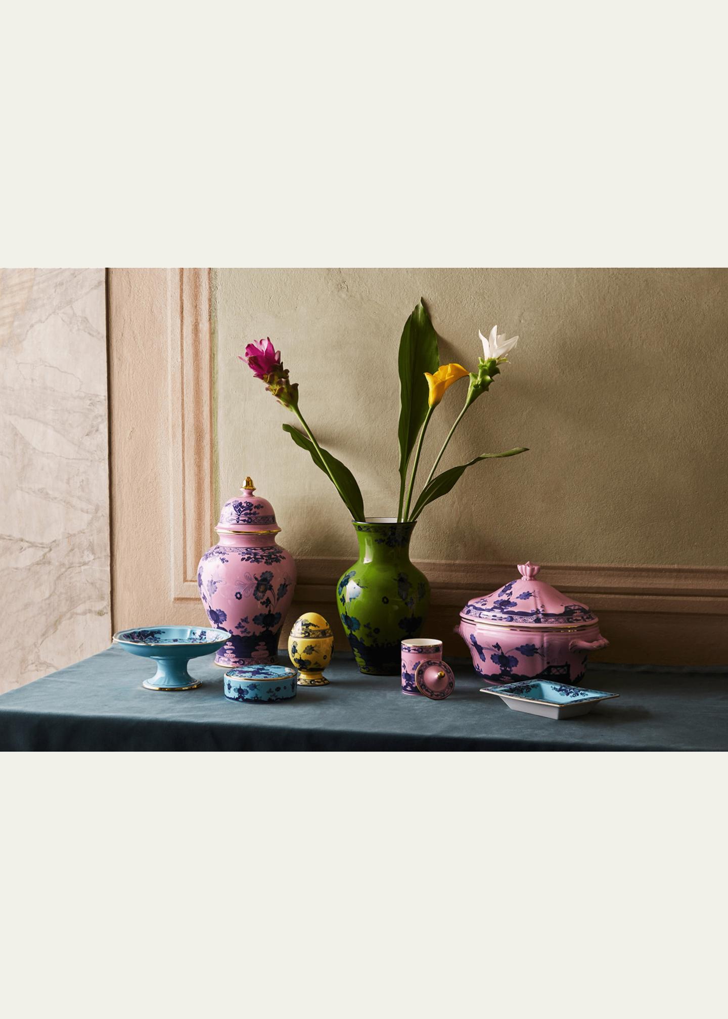Ginori 1735 Oriente Italiano Azalea Ming Vase, 9.8