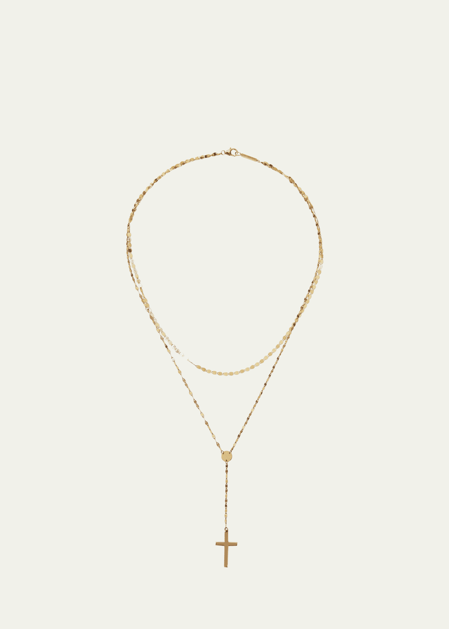 Lana 14k DoubleStrand Crossary Necklace Bergdorf Goodman