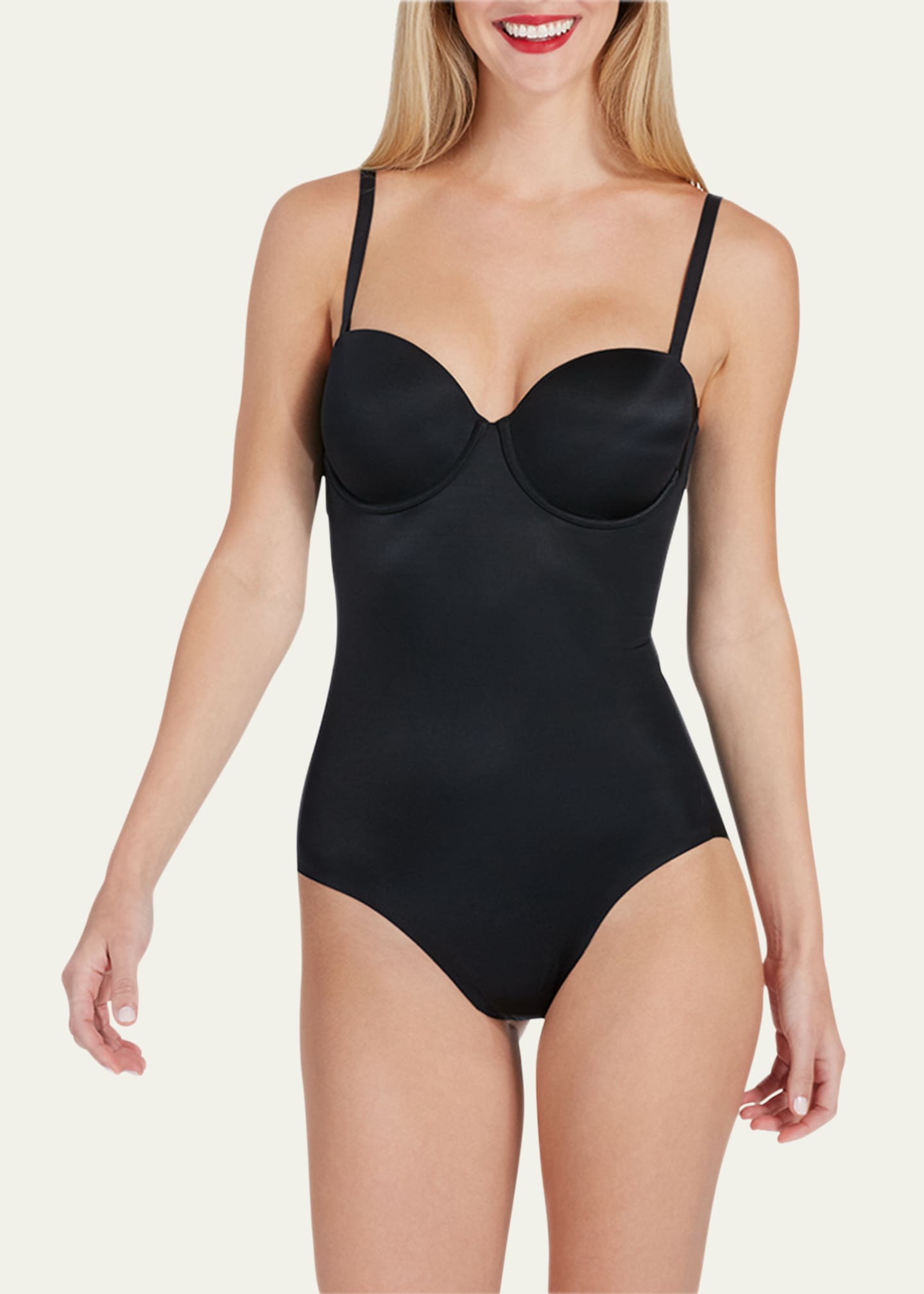 SPANX Women's Suit Your Fancy Strapless Cupped Panty Bodysuit