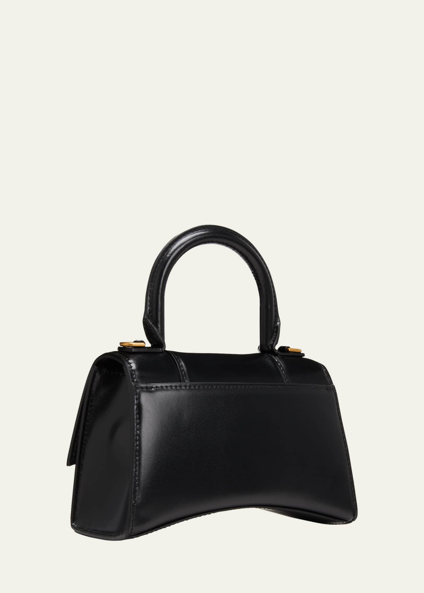 Balenciaga Hourglass Xs Top Handle Bag - Black