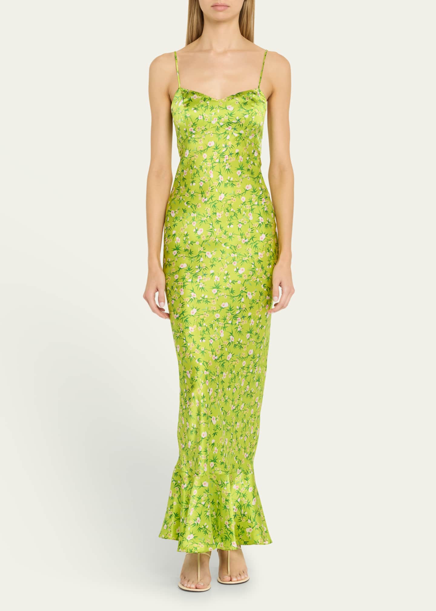 Saloni Mimi B Satin Dress Image 2 of 5